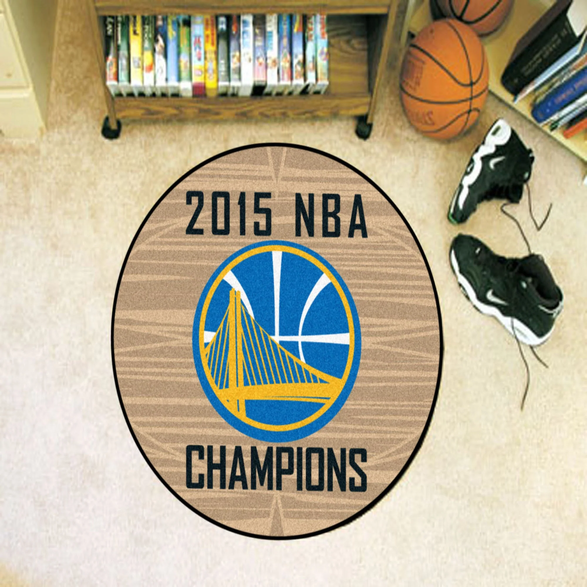 Golden State Warriors NBA Cham Basketball Mat - Image 2
