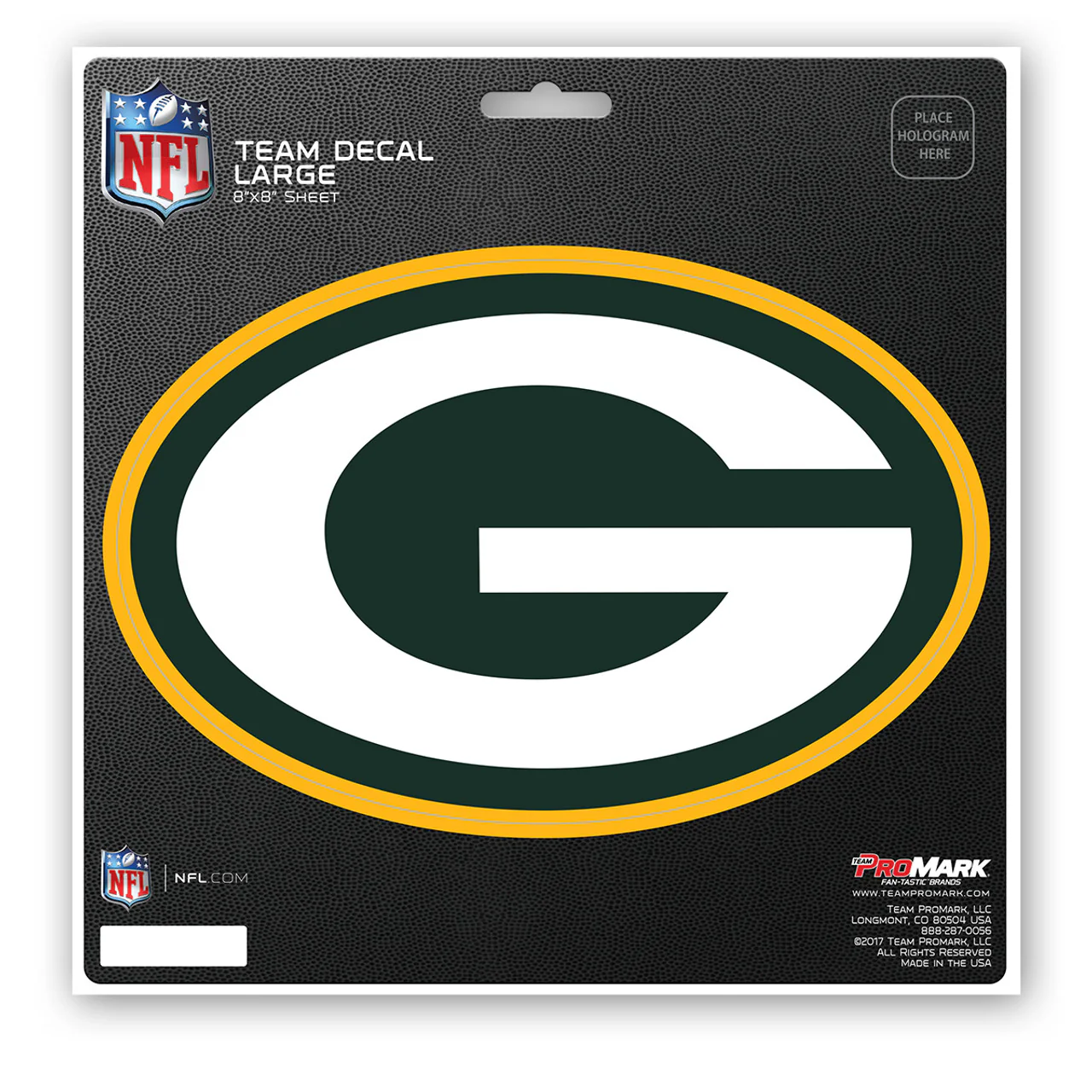 Green Bay Packers Decal 8x8 Die Cut - Image 2