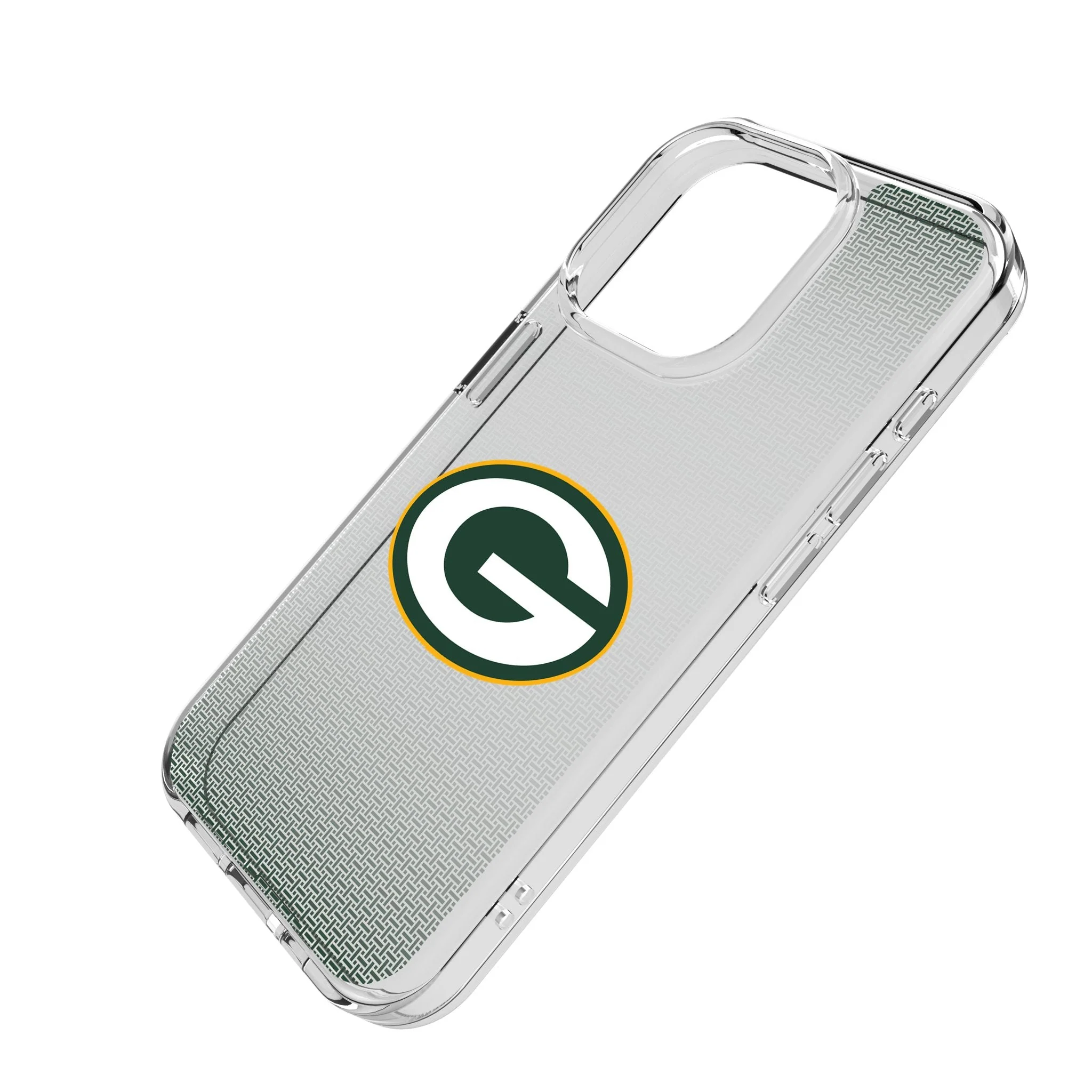 Green Bay Packers Linen Clear Phone Case for Apple iPhone - Image 2