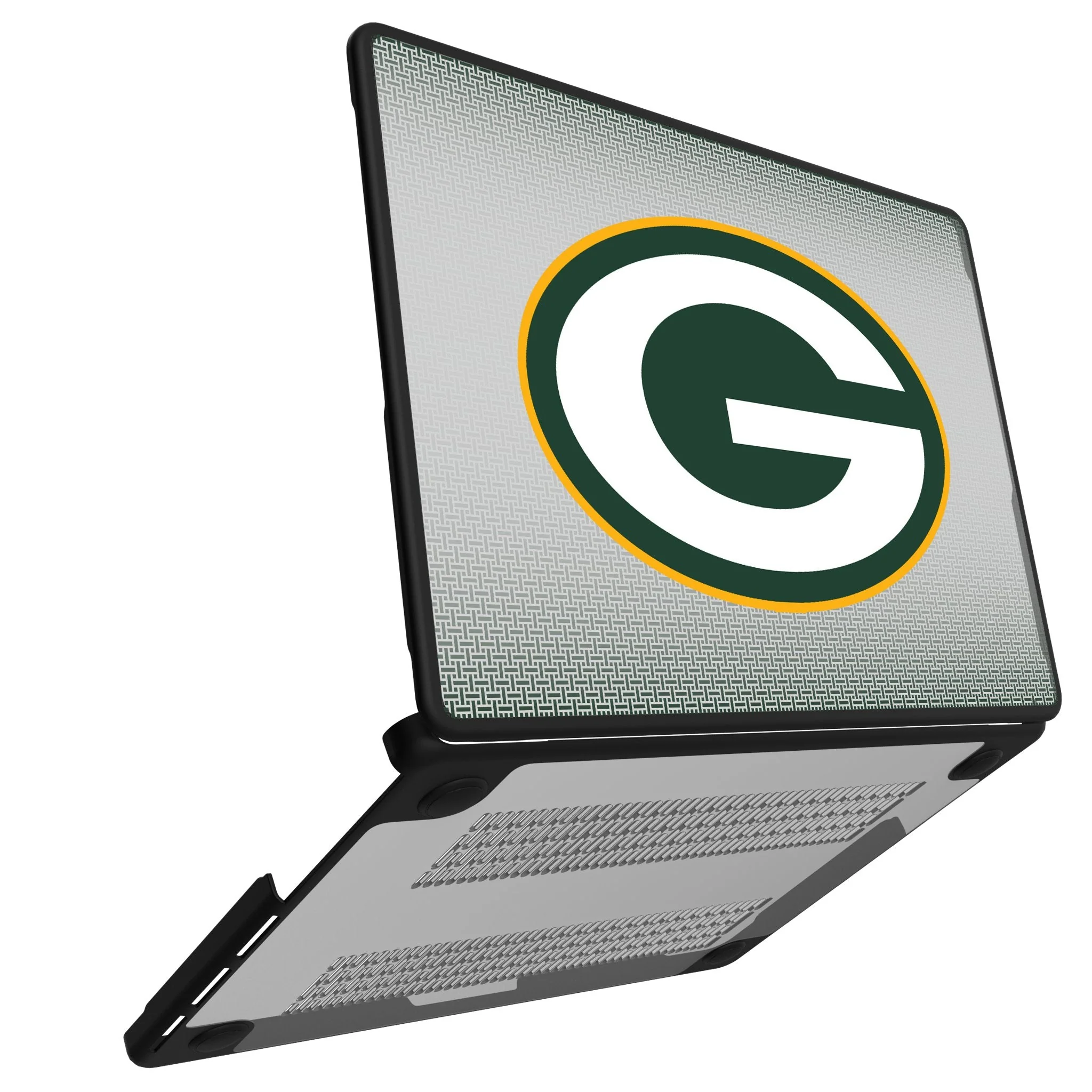Green Bay Packers Linen Laptop Case for Apple MacBook - Image 2
