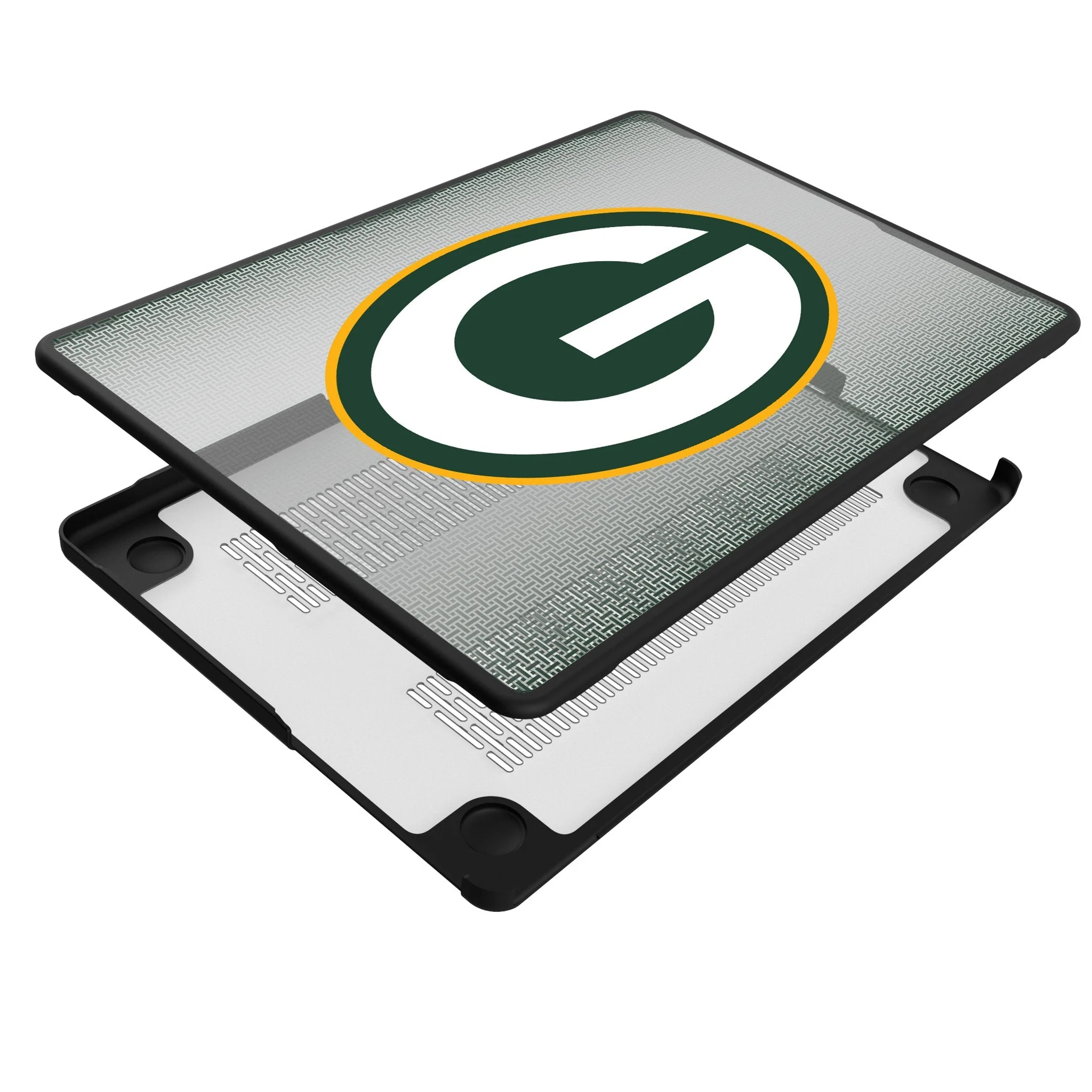 Green Bay Packers Linen Laptop Case for Apple MacBook - Image 4
