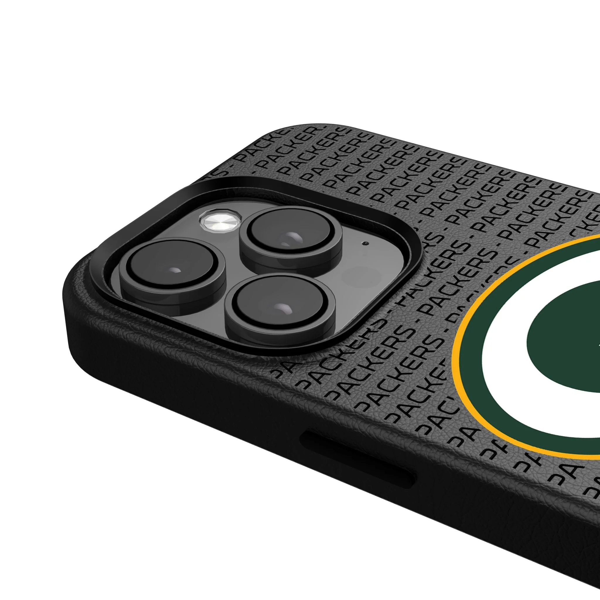 Green Bay Packers Text Backdrop MagSafe Compatible Phone Case for Apple iPhone - Image 4