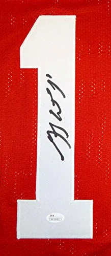 Greg Ward Autographed College Style Red Jersey- JSA Witnessed Authenticated - Image 3