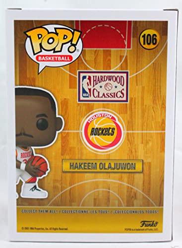 Hakeem Olajuwon Autographed Houston Rockets Funko Pop Figurine 106- JSA W White - Image 2