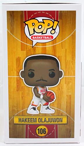 Hakeem Olajuwon Autographed Houston Rockets Funko Pop Figurine 106- JSA W White - Image 3