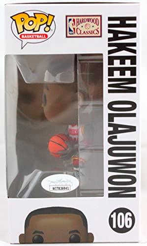 Hakeem Olajuwon Autographed Houston Rockets Funko Pop Figurine 106- JSA W White - Image 4