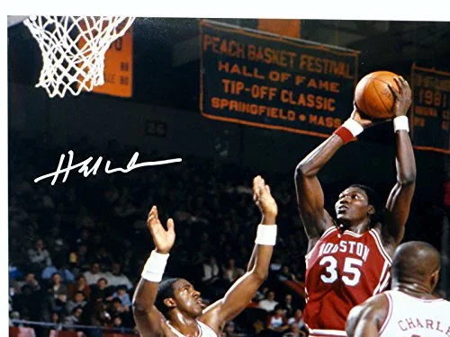 Hakeem Olajuwon Houston Autographed 16x20 Against NC State Photo- JSA W Auth - Image 2