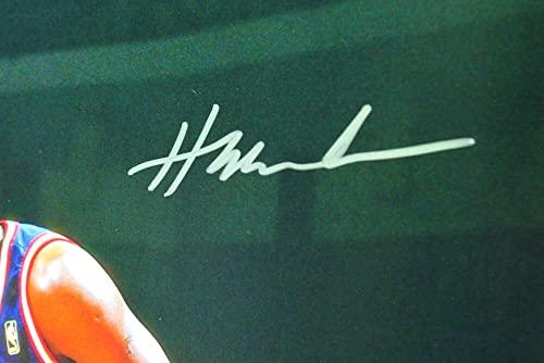 Hakeem Olajuwon Houston Rockets Autographed 16x20 Vs. Shaq Photo- JSA W Silver - Image 2