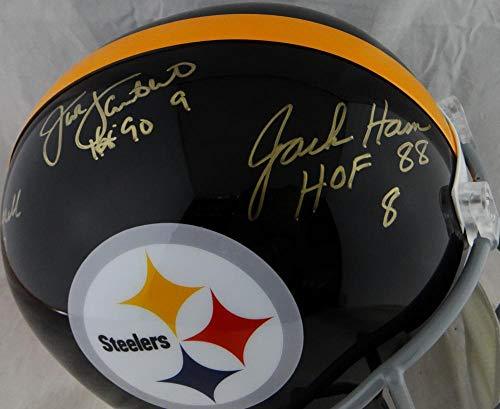 Ham Lambert Russell Autographed Pittsburgh Steelers 63-76 F/S Helmet w/HOF- JSA W Gold - Image 2