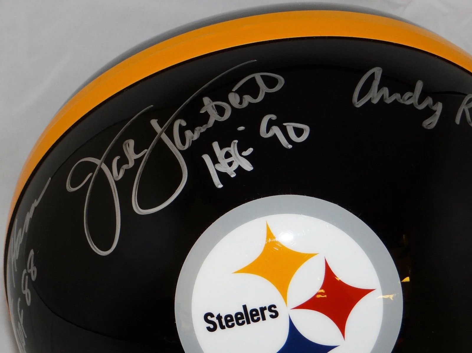 Ham Lambert Russell Autographed (*S) Pittsburgh Steelers F/S Helmet- JSA W Auth - Image 2