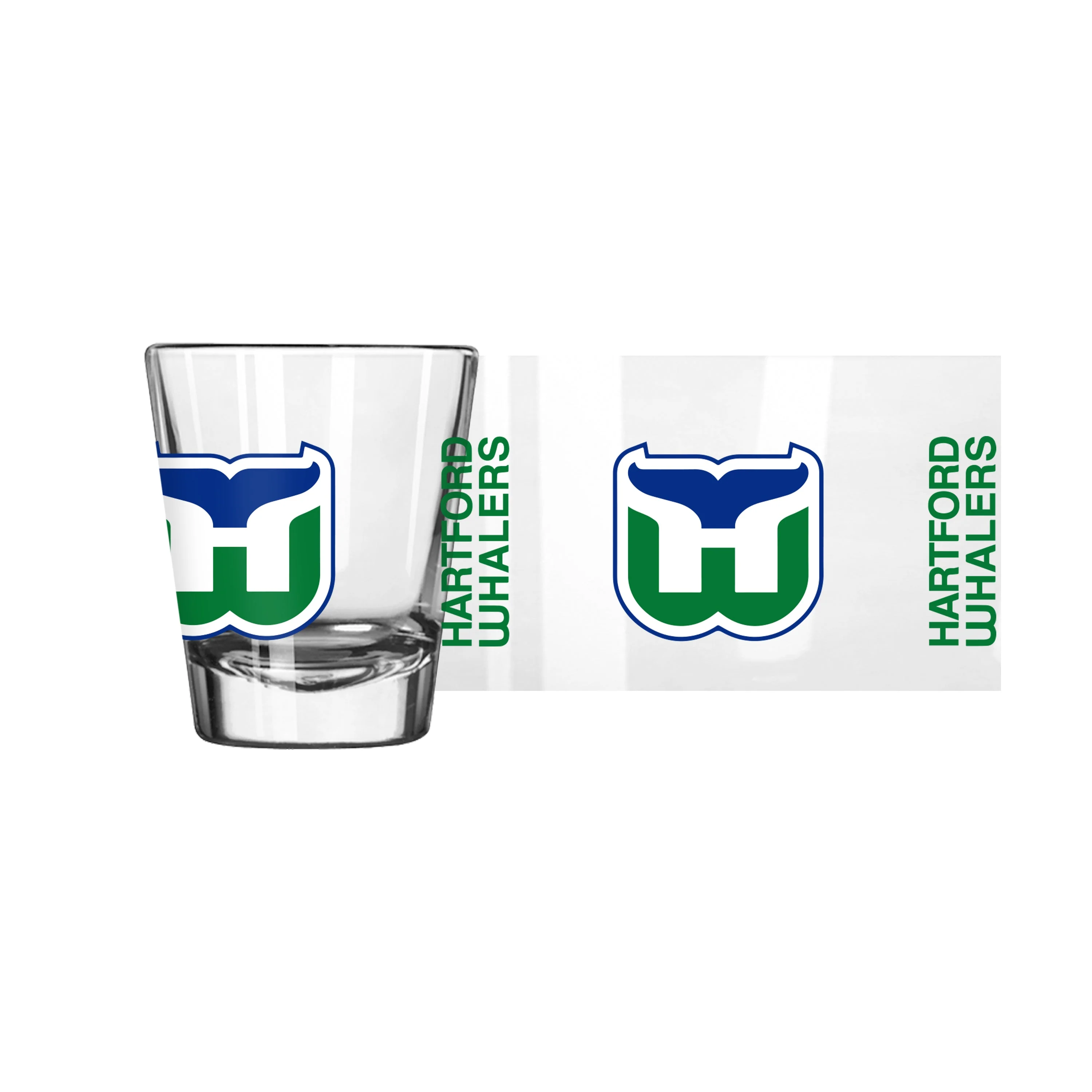 Hartford Whalers Full Color 2oz Gameday Shot Glass - Image 2