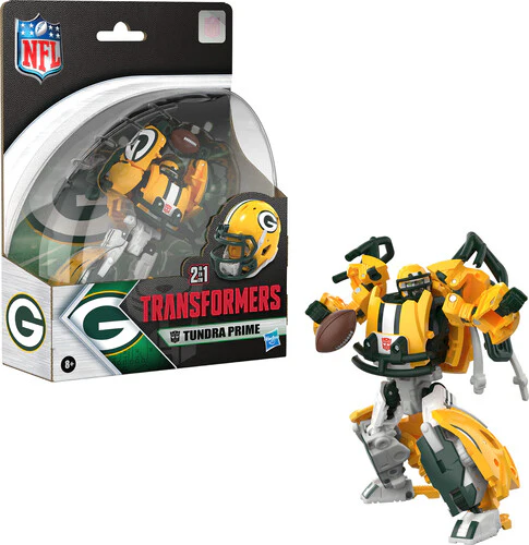 Hasbro Collectibles -Transformers NFL Green Bay Packers Tundra Prime Action Figure