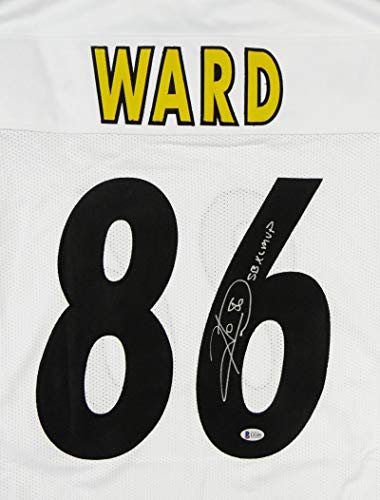 Hines Ward Autographed White Pro Style Jersey with SB MVP - Beckett Witnessed *6 - Image 3