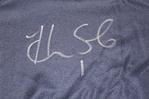 Hope Solo Autographed Nike Dri-Fit Blue Soccer Jersey- JSA W Authenticated - Image 2