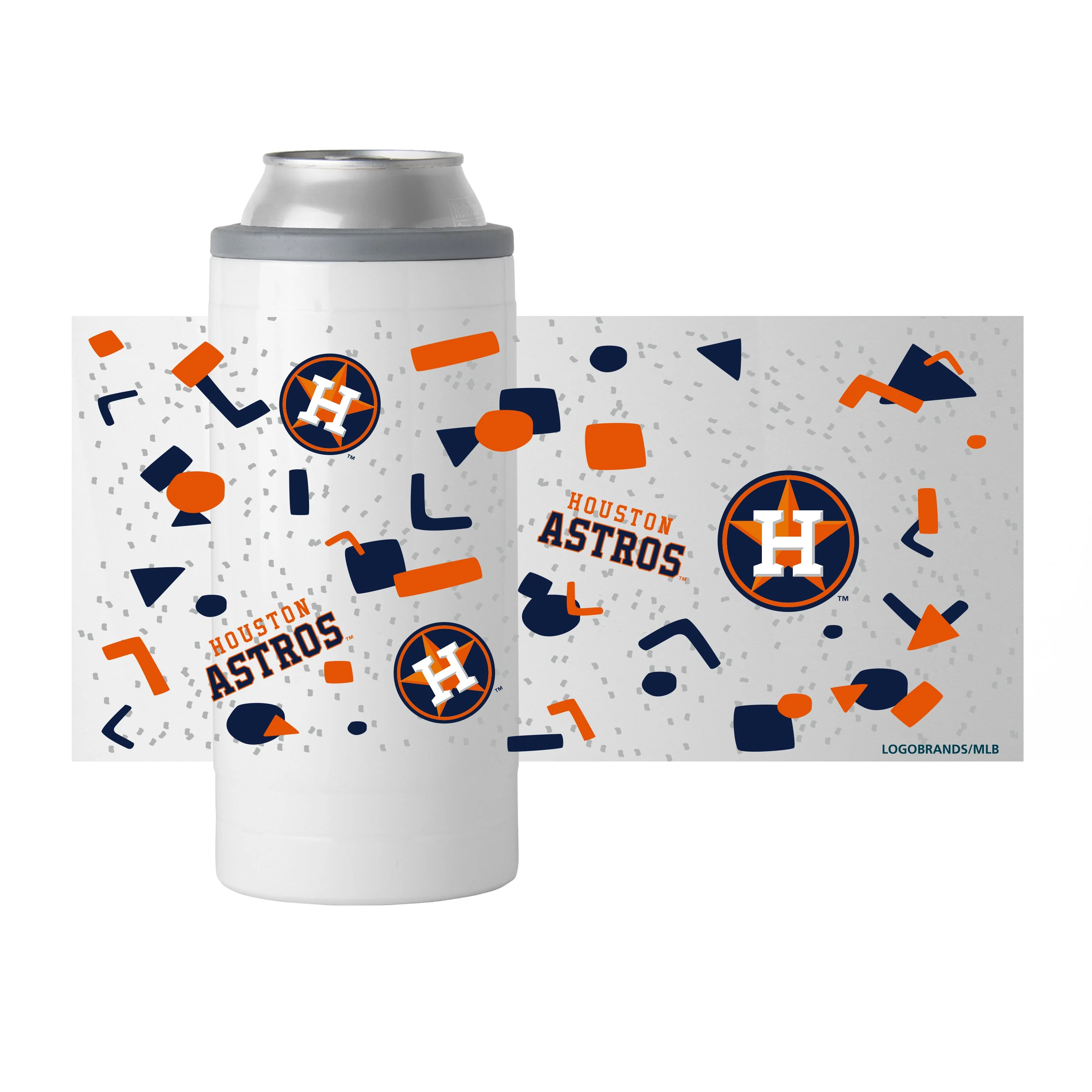 Houston Astros 12oz Flashback Slim Can Coolie - Image 2