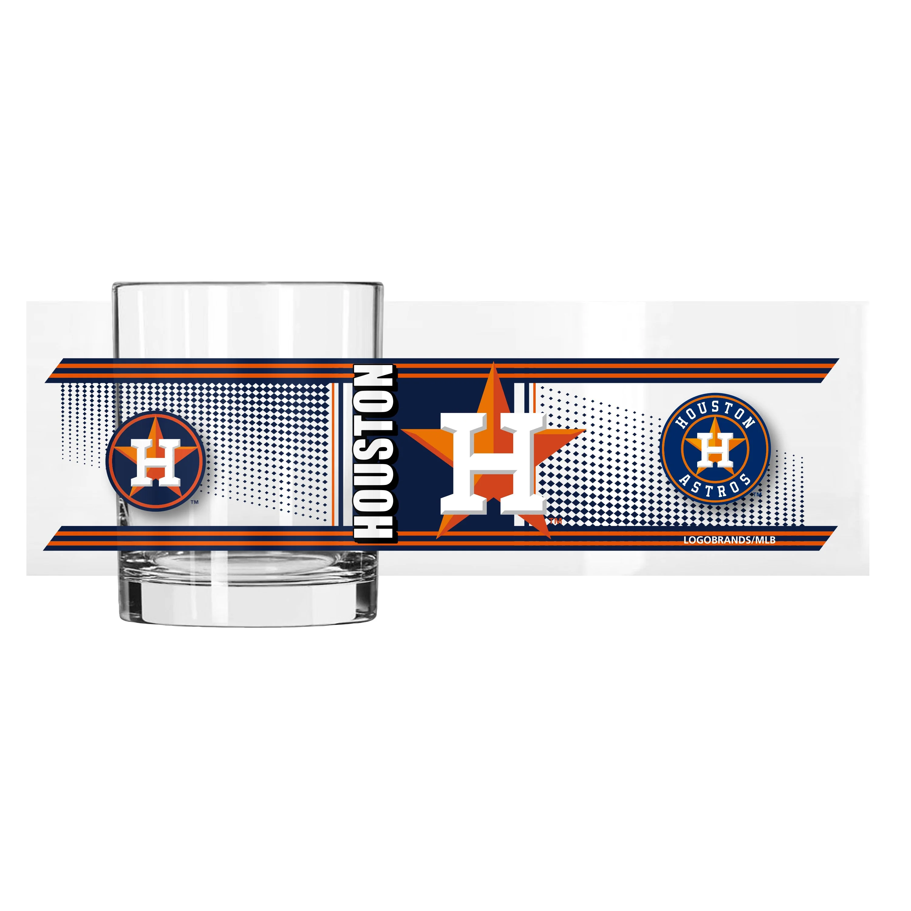 Houston Astros 14oz Hero Rocks Glass - Image 2