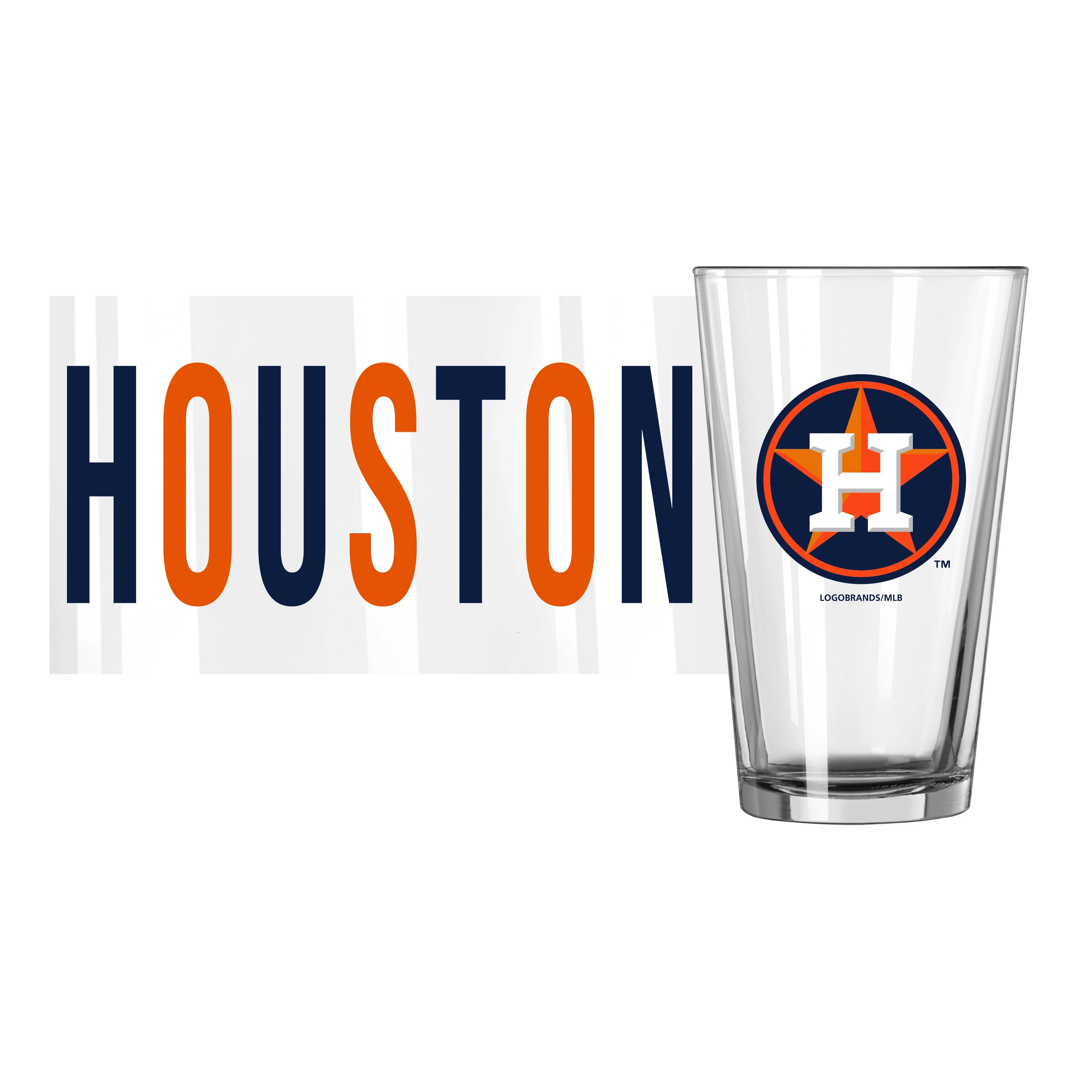 Houston Astros 16oz Overtime Pint Glass - Image 2