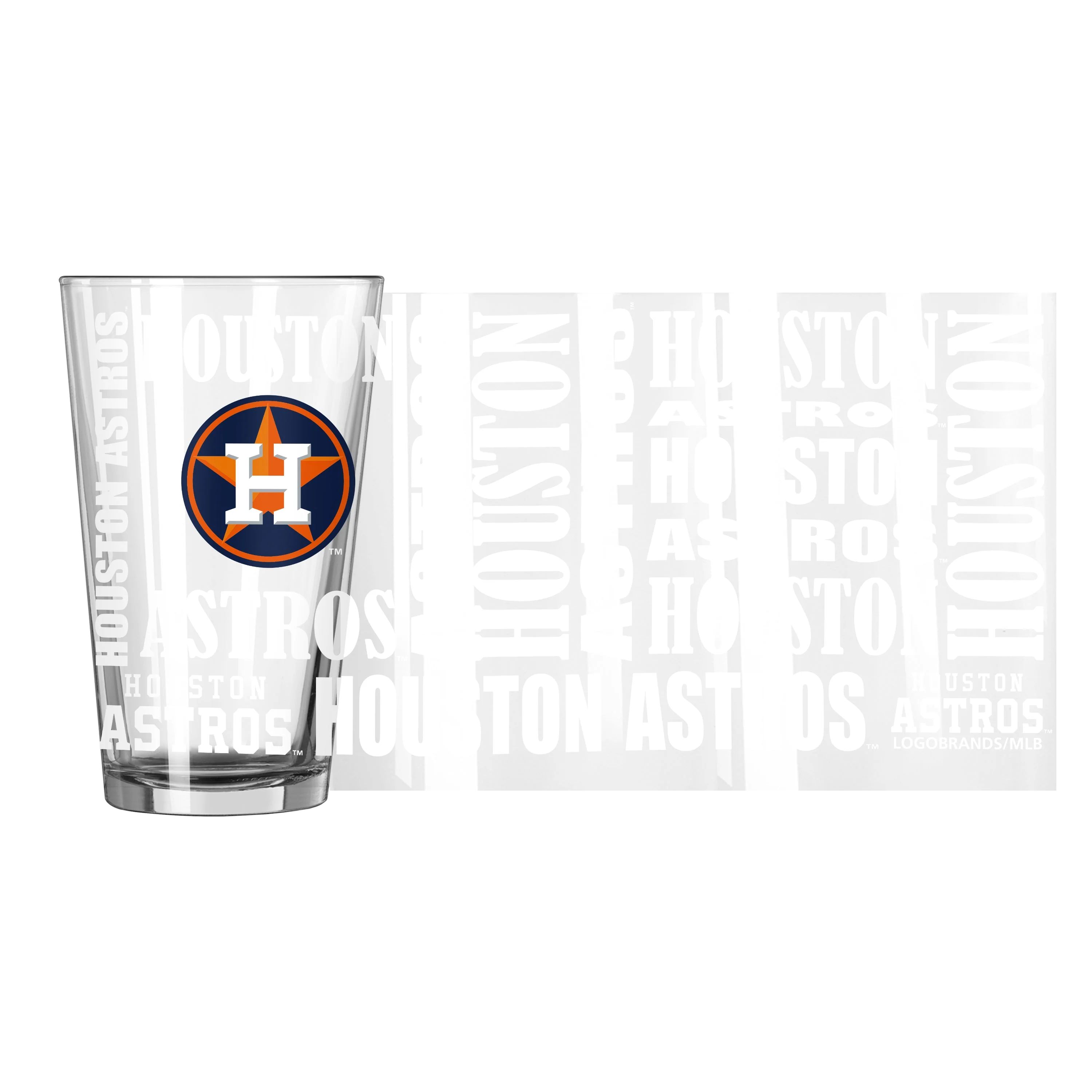 Houston Astros 16oz Replay Pint Glass - Image 2