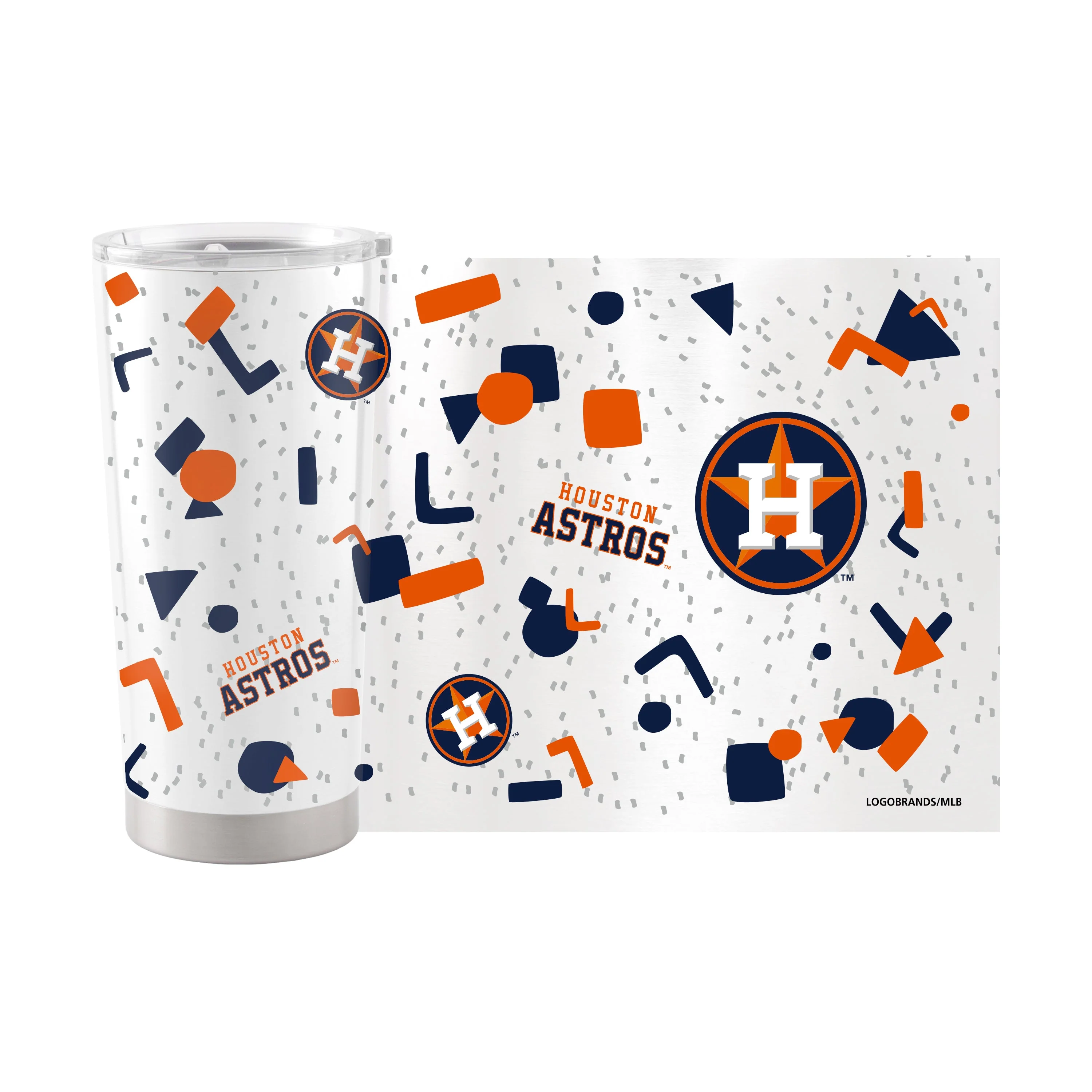 Houston Astros 20oz Flashback Stainless Steel Tumbler - Image 2