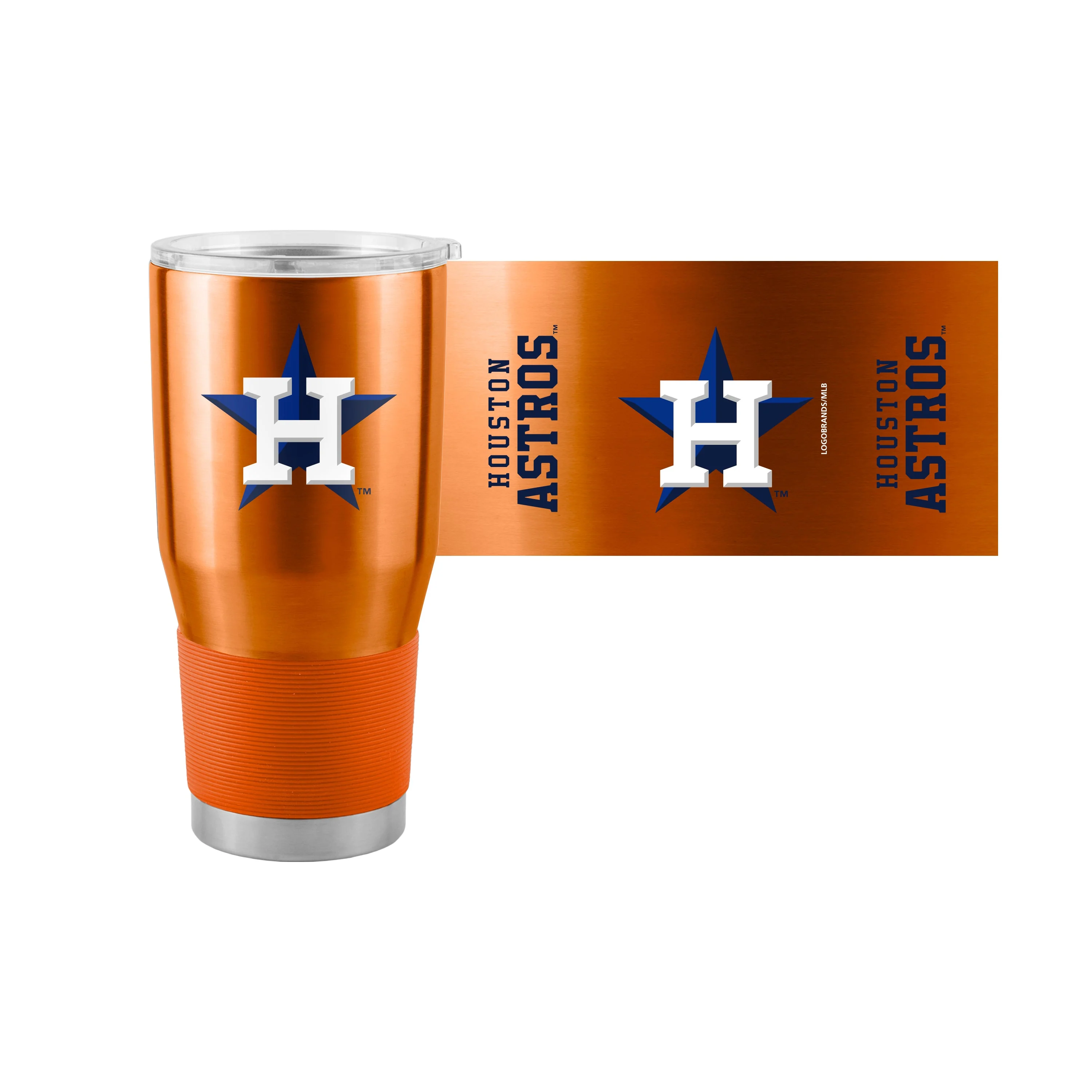 Houston Astros 30oz Orange Gameday Stainless Steel Tumbler - Image 2