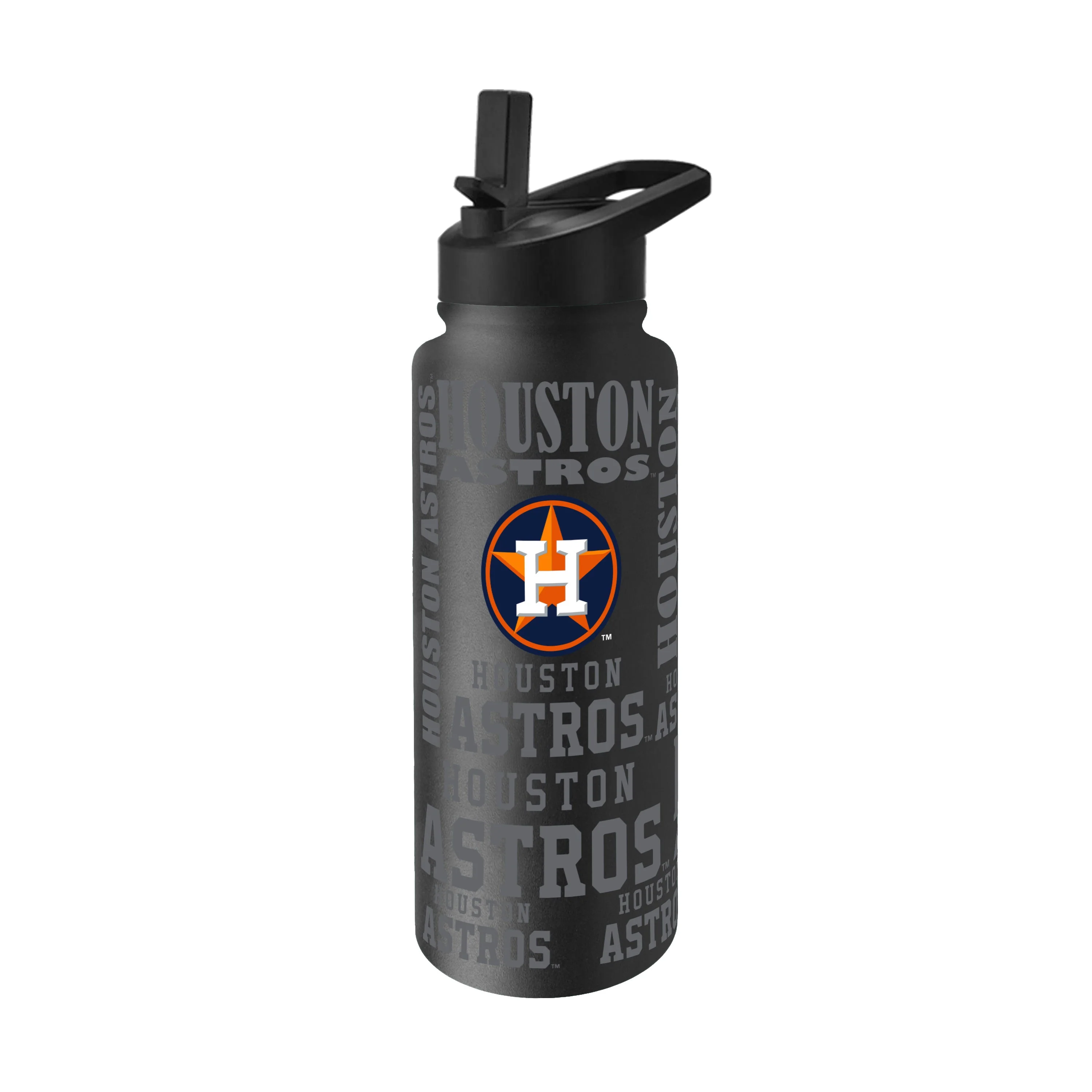 Houston Astros 34oz Black Replay Quencher Bottle