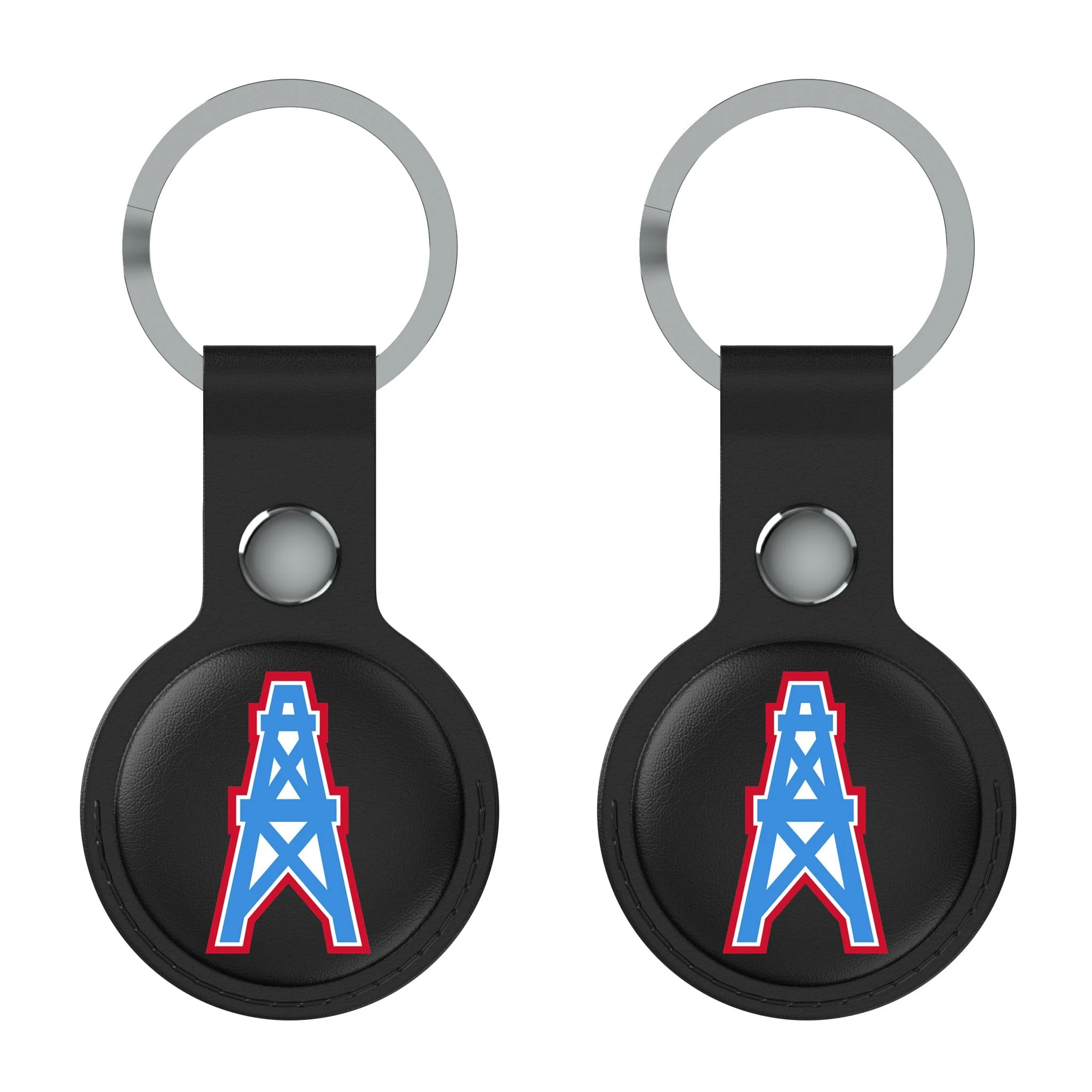 Houston Oilers Historic Collection Insignia Black Airtag Holder 2-Pack - Image 2