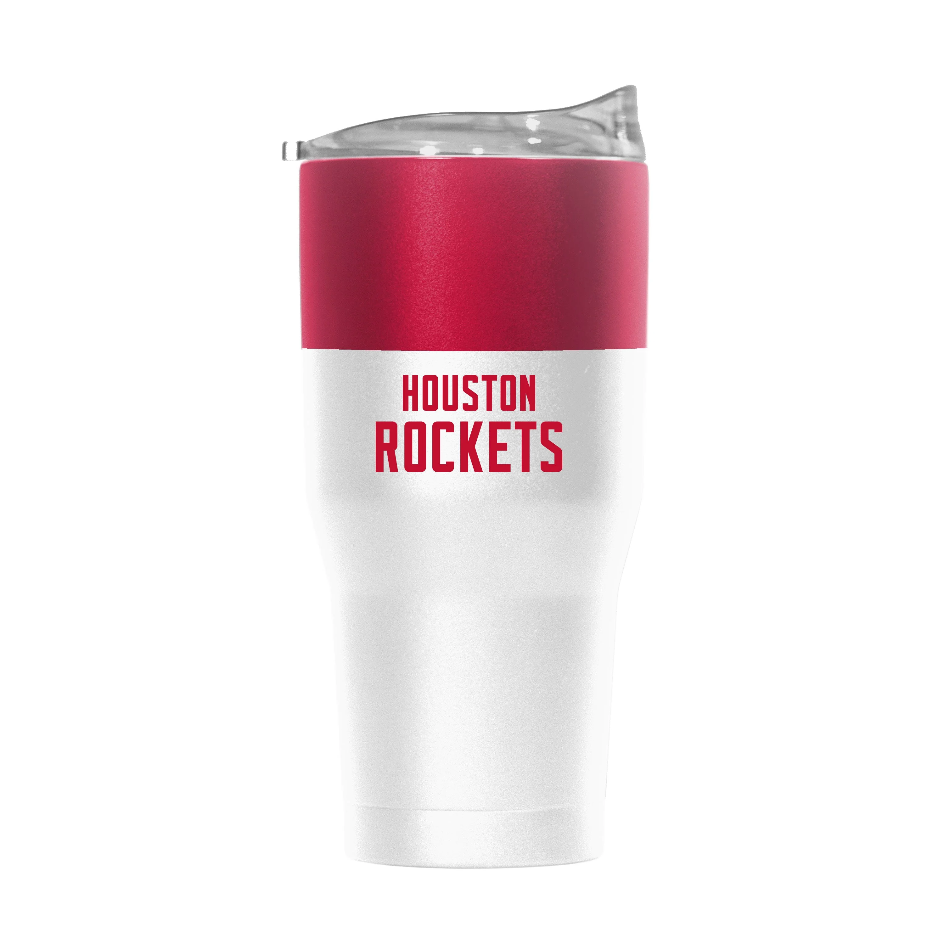 Houston Rockets 30oz Colorblock White Powder Coat Tumbler - Image 2