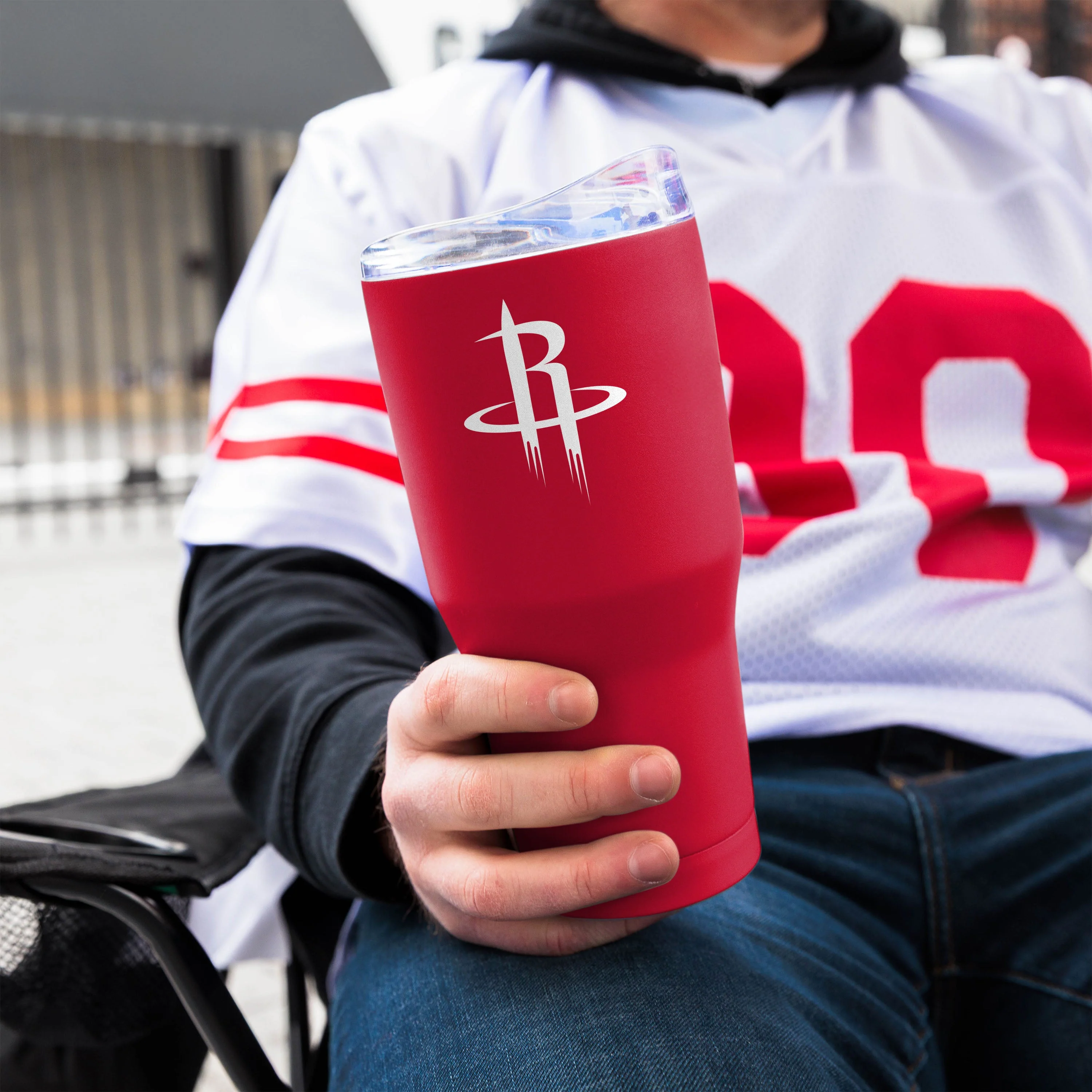 Houston Rockets 30oz Flipside Powder Coat Tumbler - Image 4