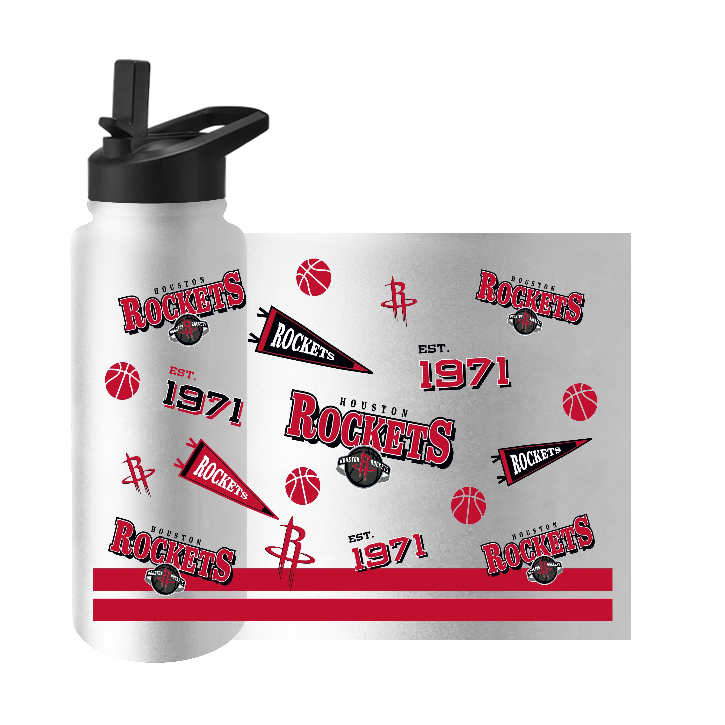 Houston Rockets 34oz Native Quencher Bottle - Image 3