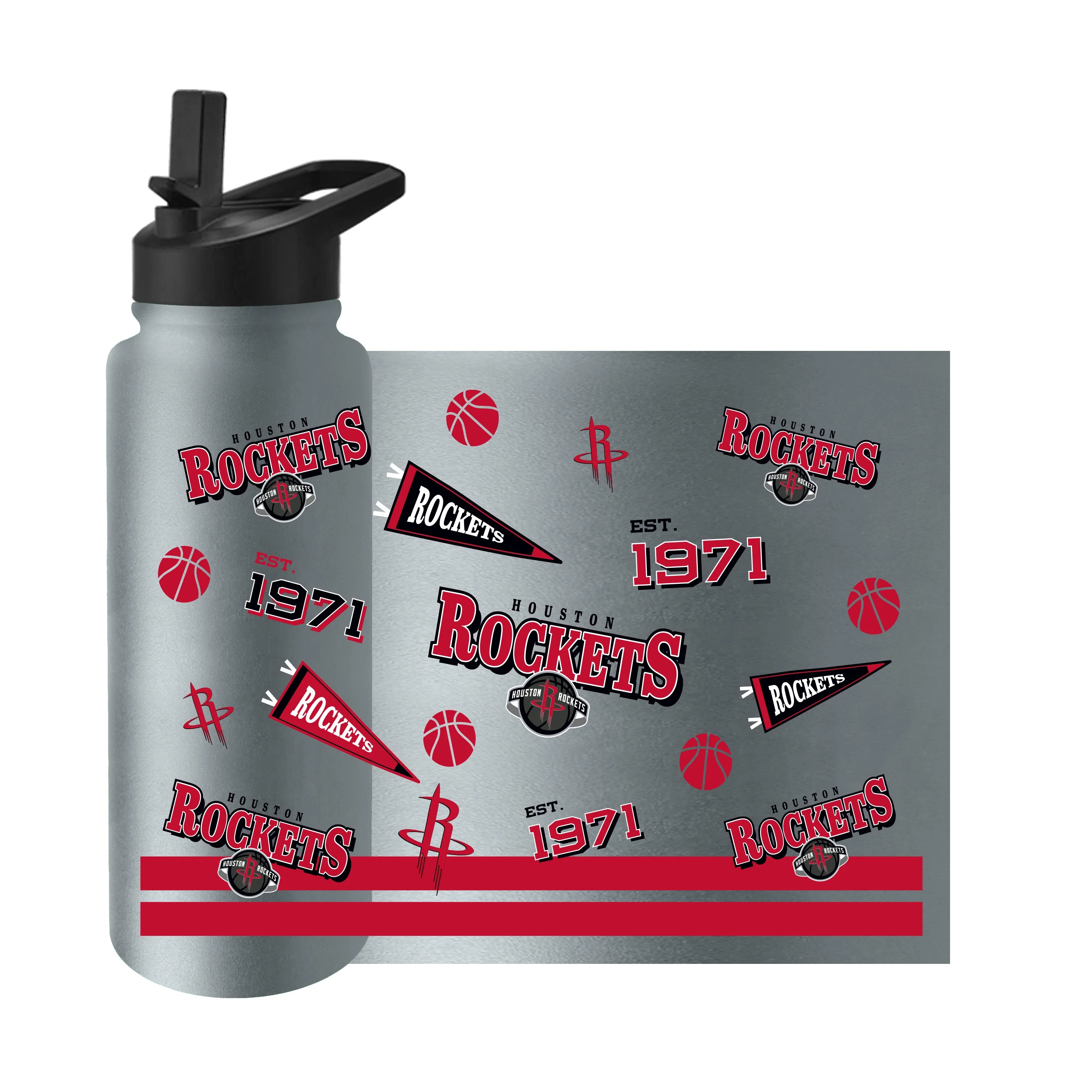 Houston Rockets 34oz Native Quencher Bottle - Image 3