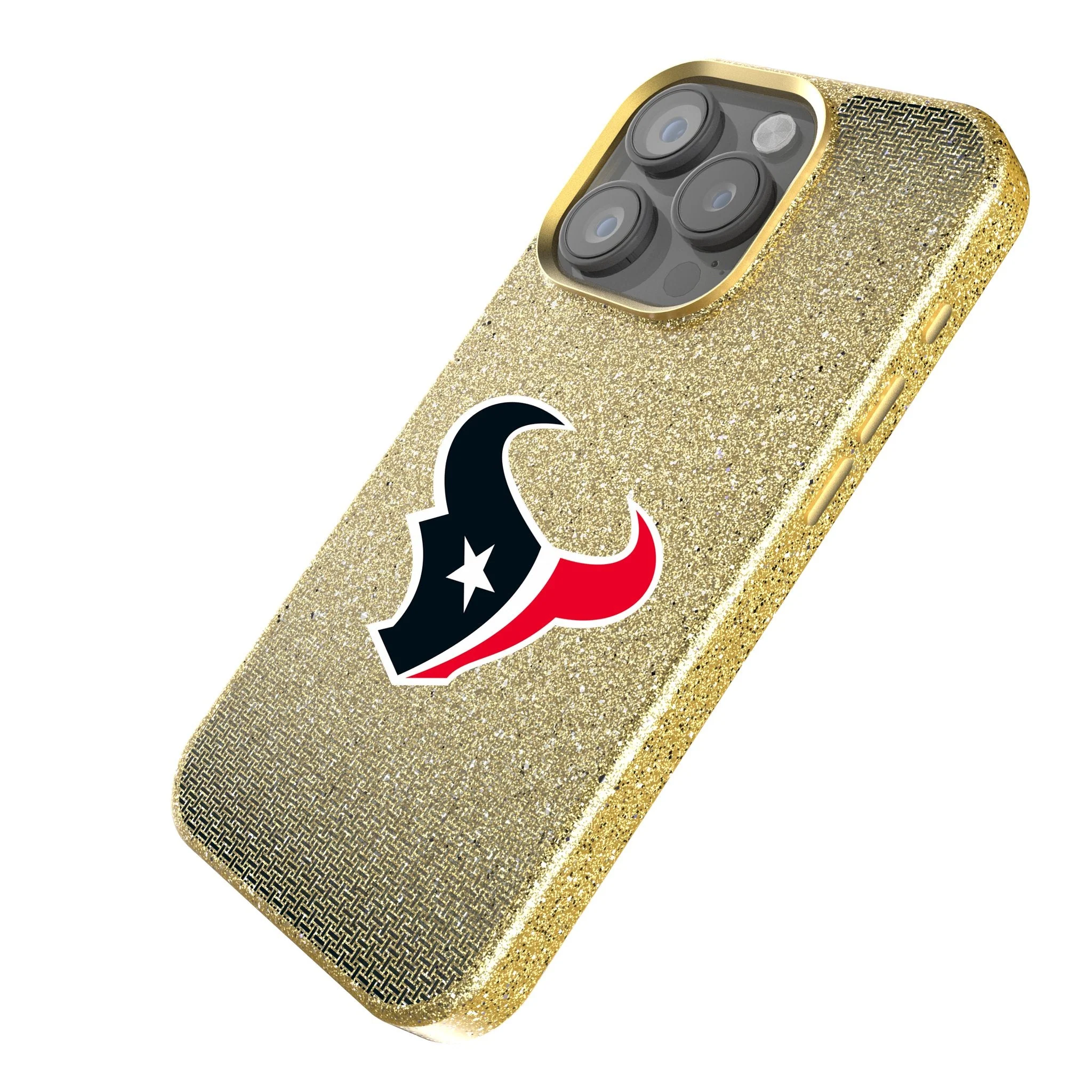 Houston Texans Linen Bling Phone Case for Apple iPhone - Image 2