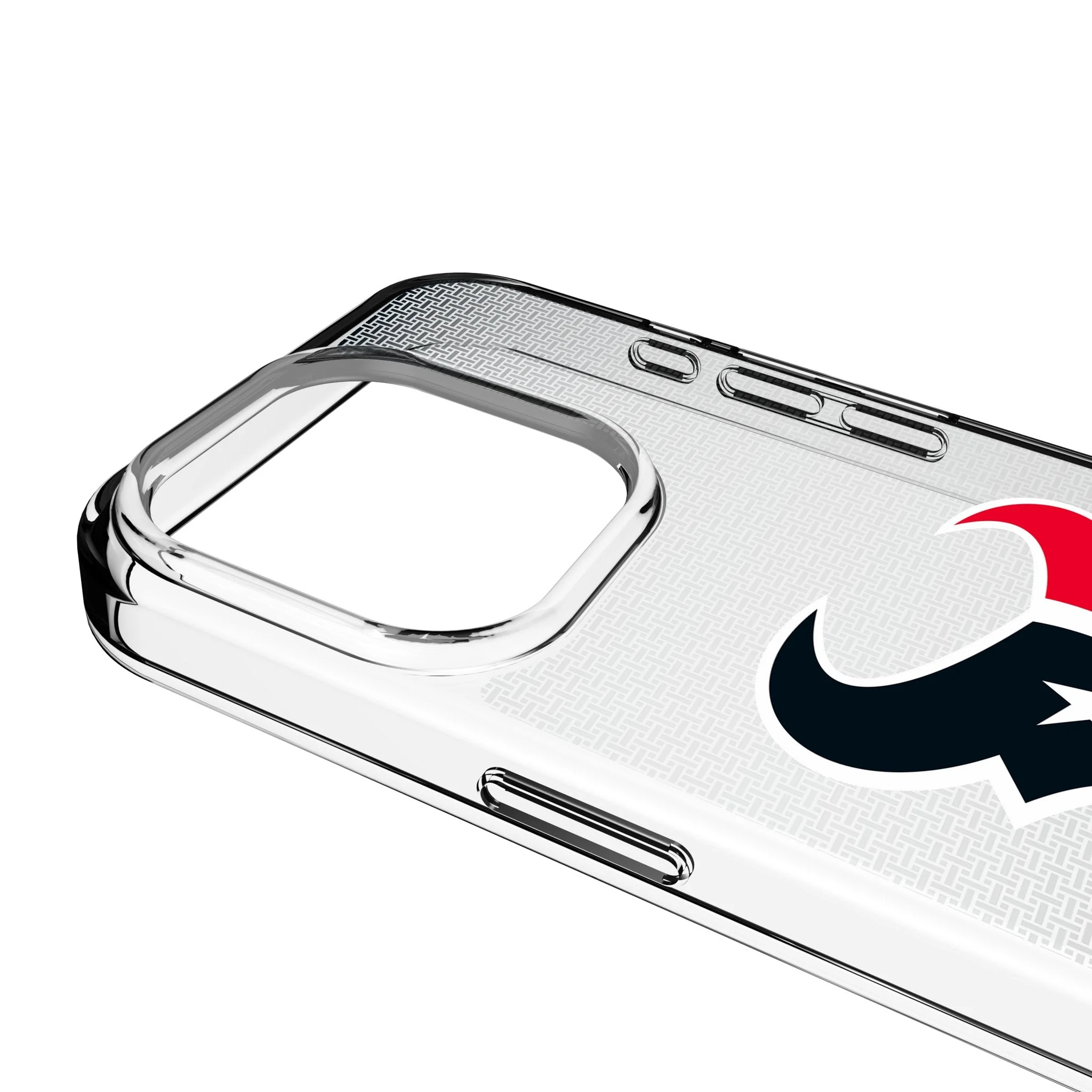 Houston Texans Linen Clear Phone Case for Apple iPhone - Image 3