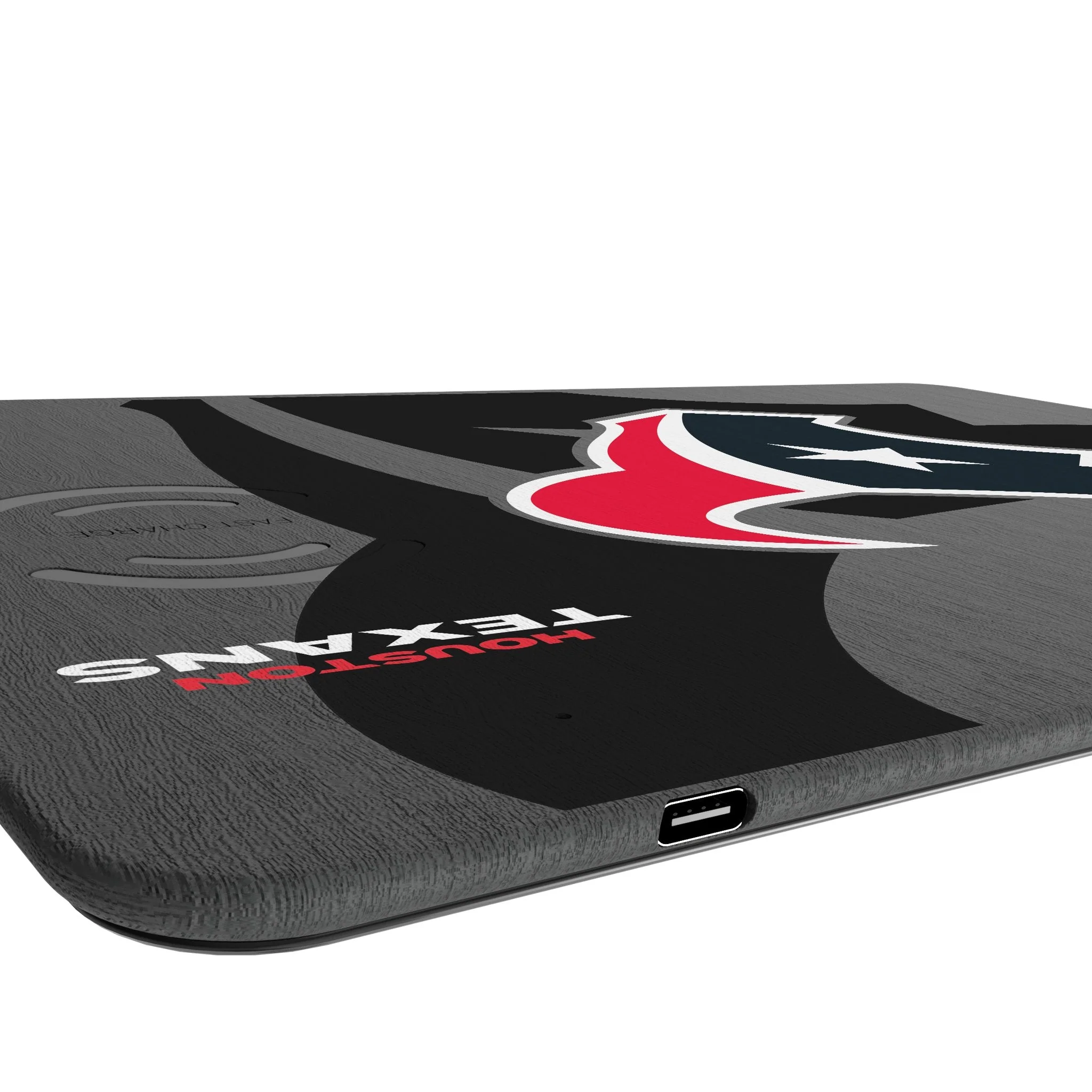 Houston Texans Monocolor Tilt 15-Watt Wireless Charger and Mouse Pad - Image 3