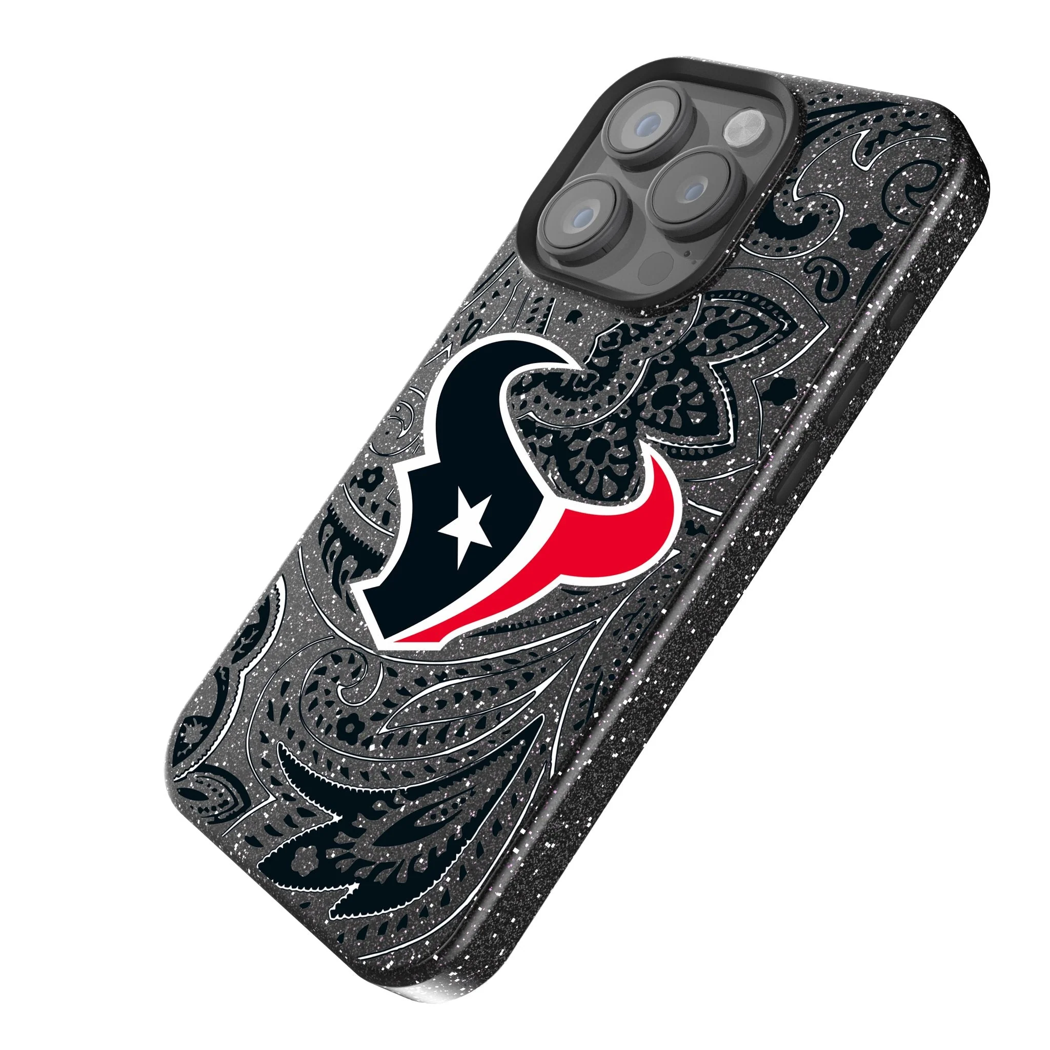 Houston Texans Paisley Bling Phone Case - Image 2