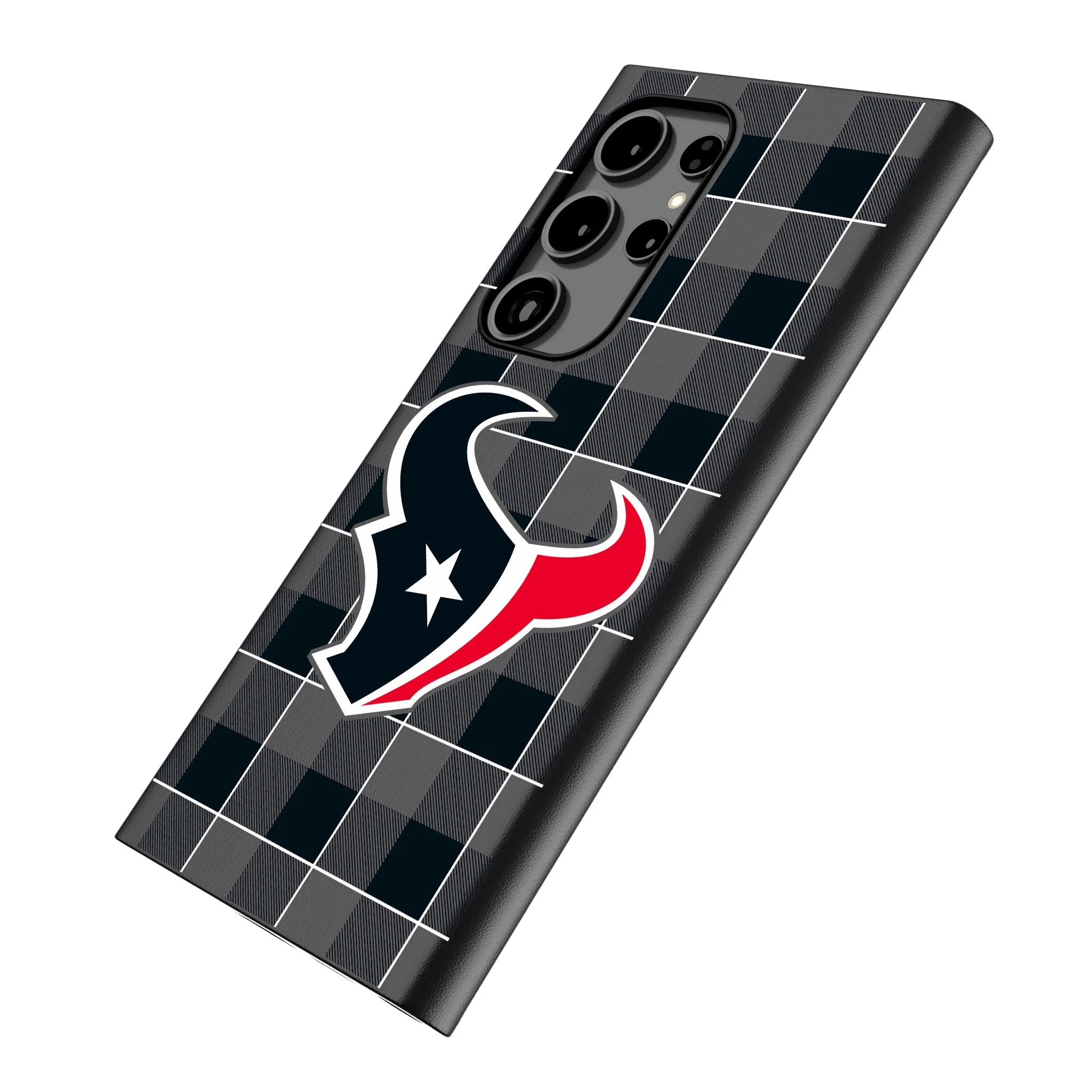 Houston Texans Plaid MagSafe Compatible Phone Case for Samsung Galaxy - Image 2