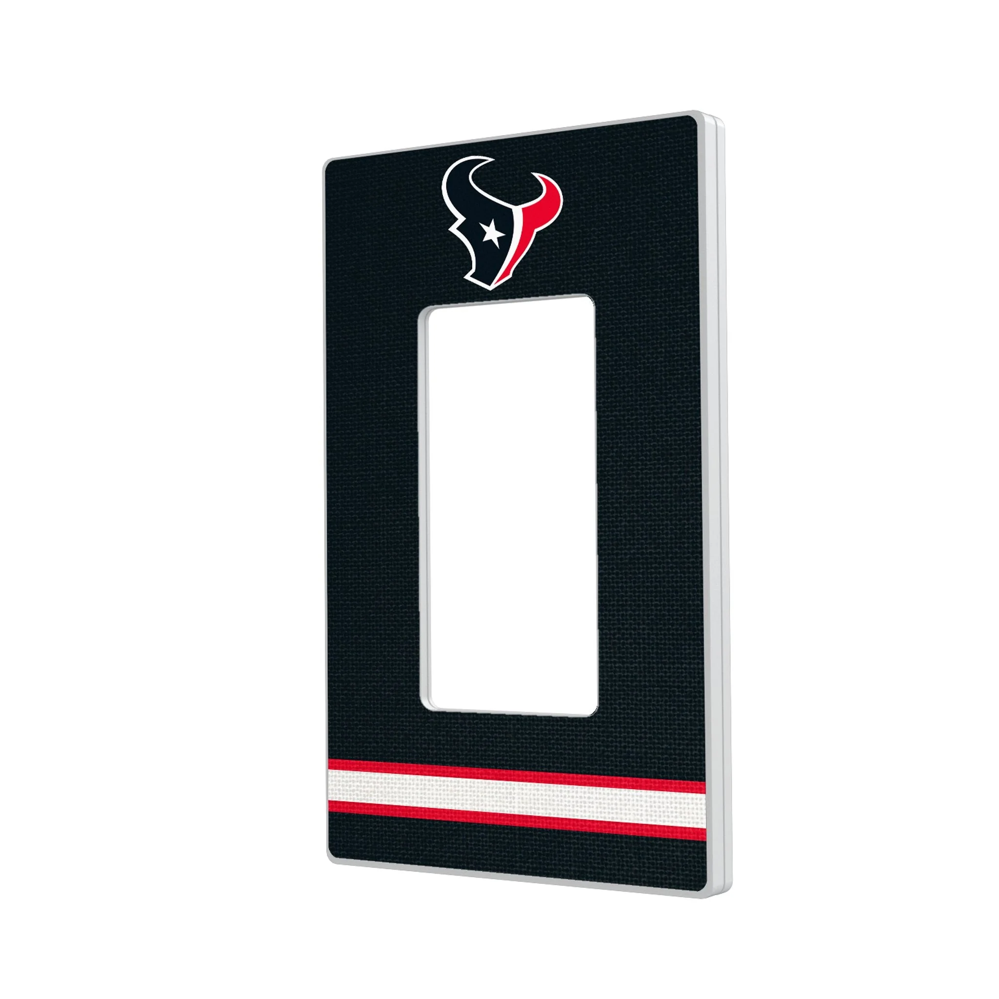 Houston Texans Stripe Hidden-Screw Light Switch Plate - Image 2