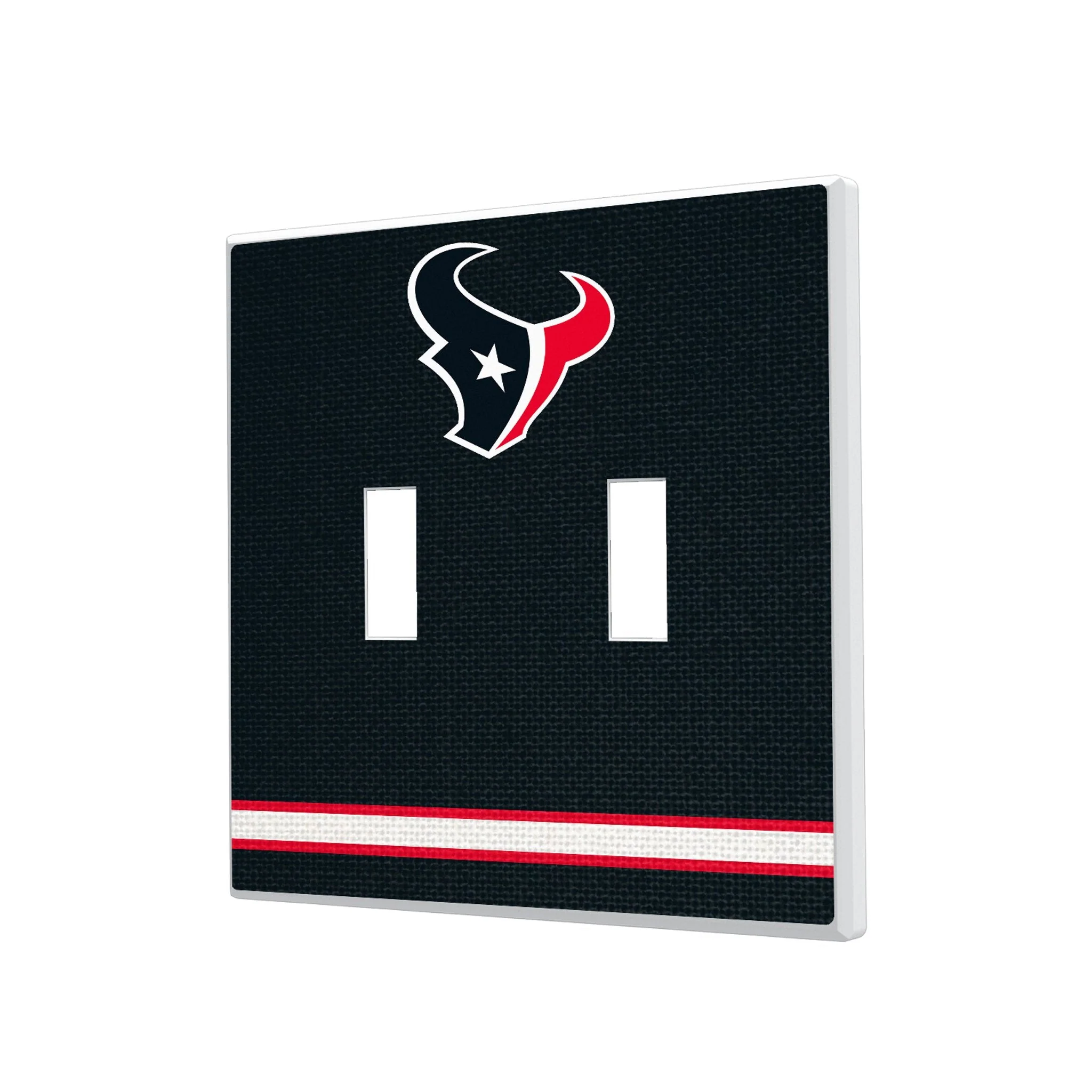Houston Texans Stripe Hidden-Screw Light Switch Plate - Image 3