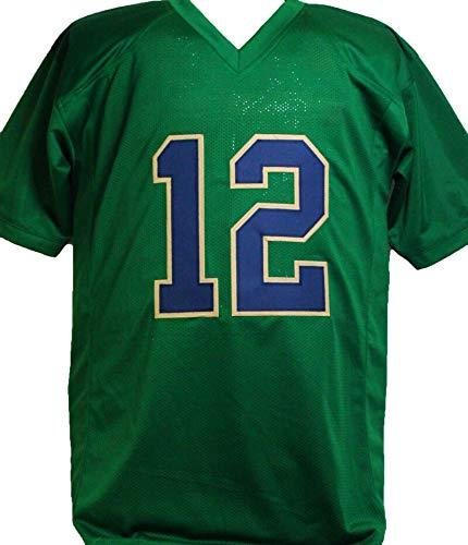 Ian Book Autographed Green College Style Jersey - Beckett W silver - Image 2