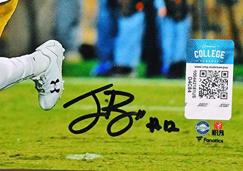 Ian Book Autographed Notre Dame Running w/Ball 8x10 FP Photo- Beckett W Black - Image 2