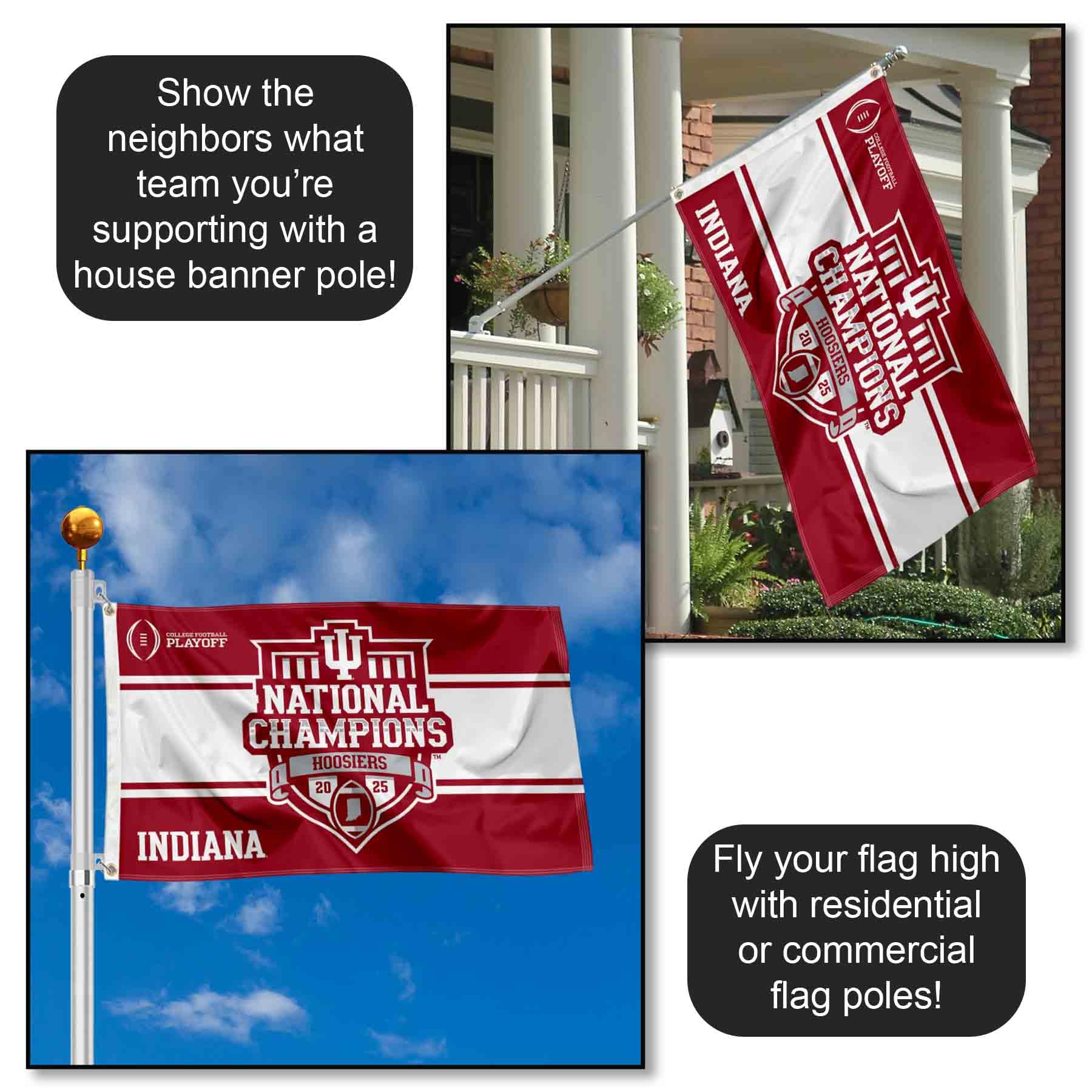 Indiana Hoosiers 2025 College Football National Champions 3x5 Grommet Flag - Image 4