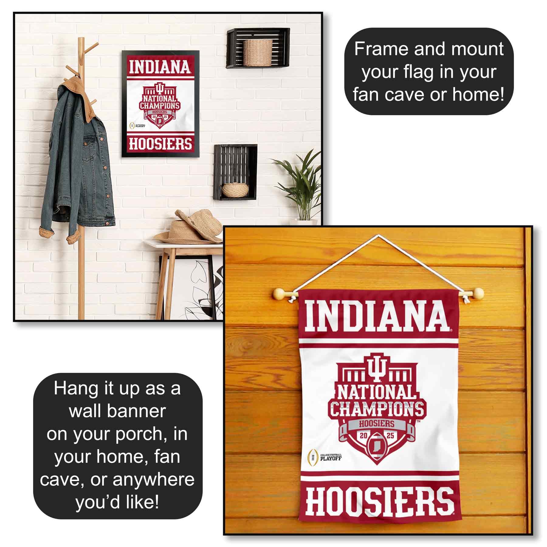Indiana Hoosiers 2025 College Football National Champions Garden Banner Flag - Image 6