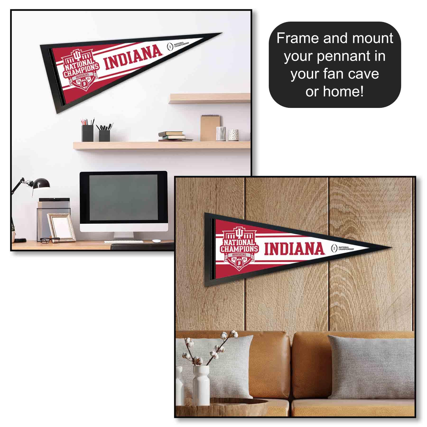 Indiana Hoosiers 2025 College Football National Champions Pennant Flag - Image 3