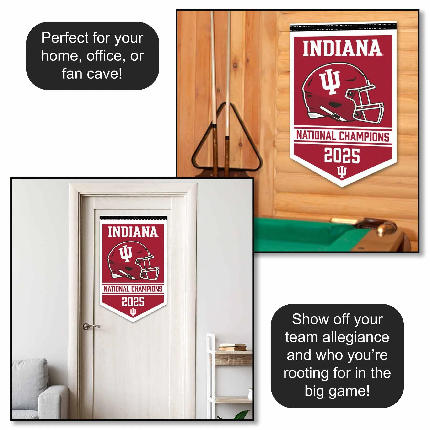 Indiana Hoosiers 2025 National Champions Banner - Image 4