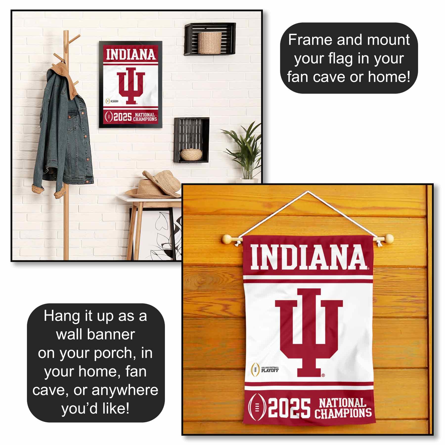 Indiana Hoosiers 2025 National Champions Garden Banner Flag - Image 5