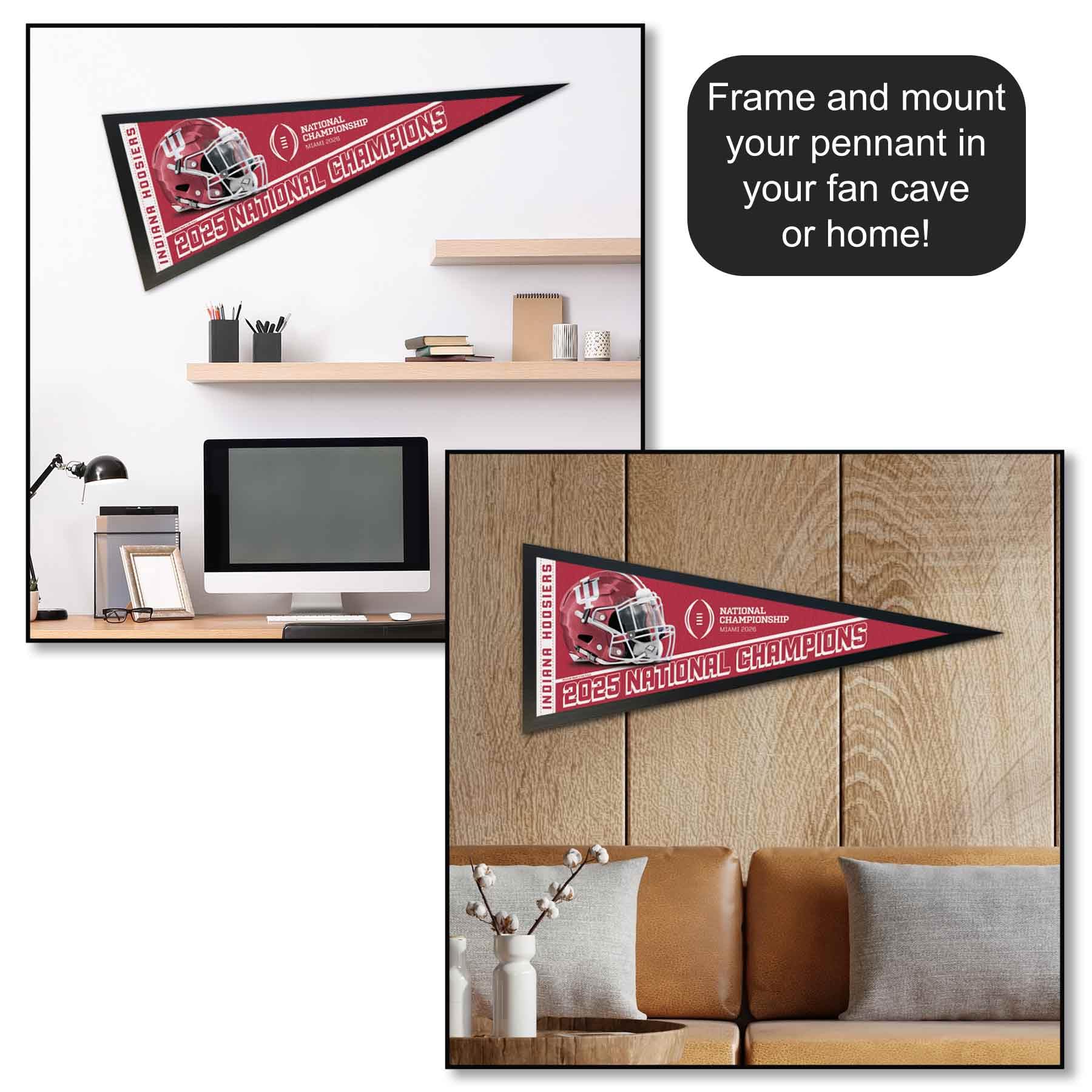 Indiana Hoosiers 2025 National Champions Pennant Banner Flag - Image 4