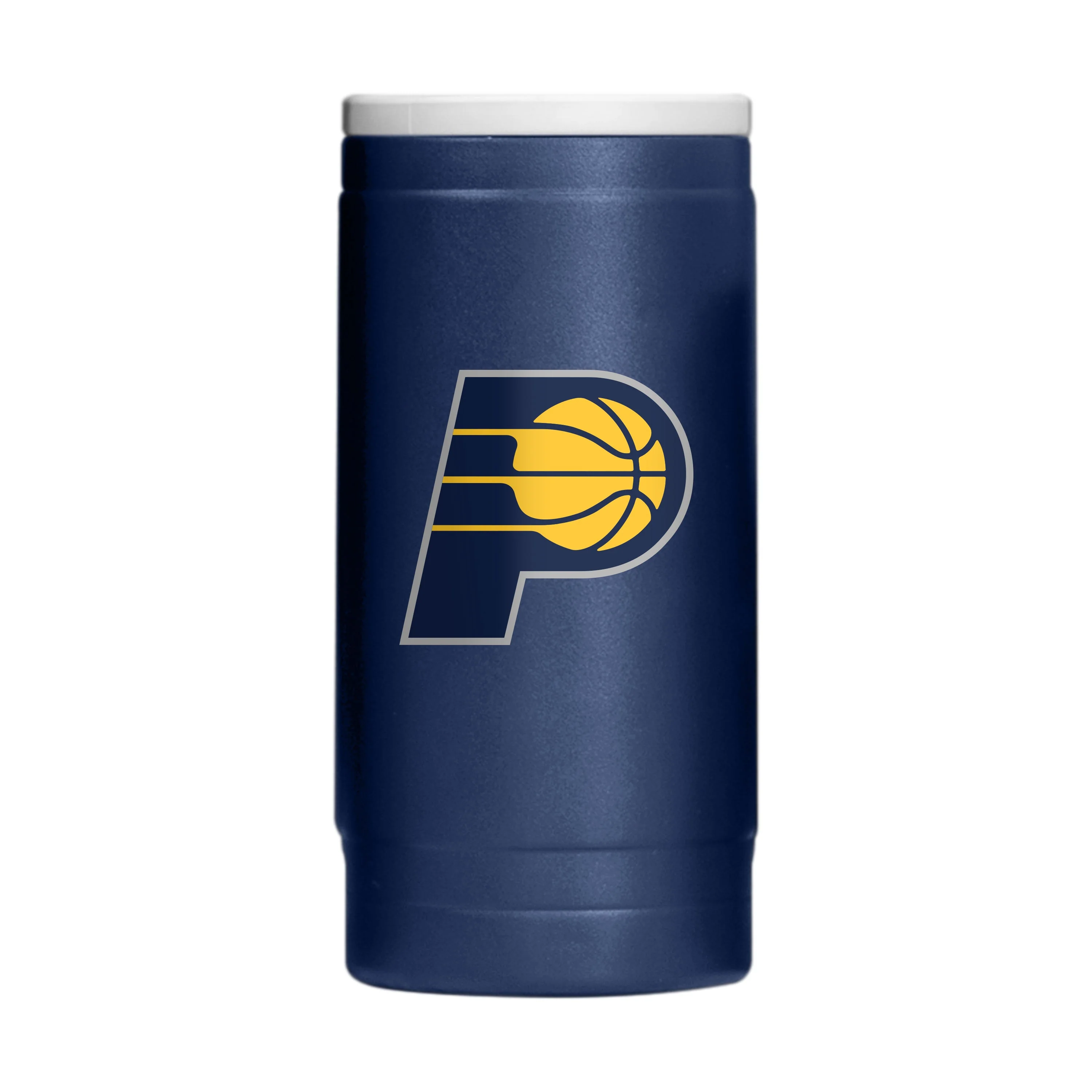 Indiana Pacers 12oz Flipside Powdercoat SlimCan Coolie