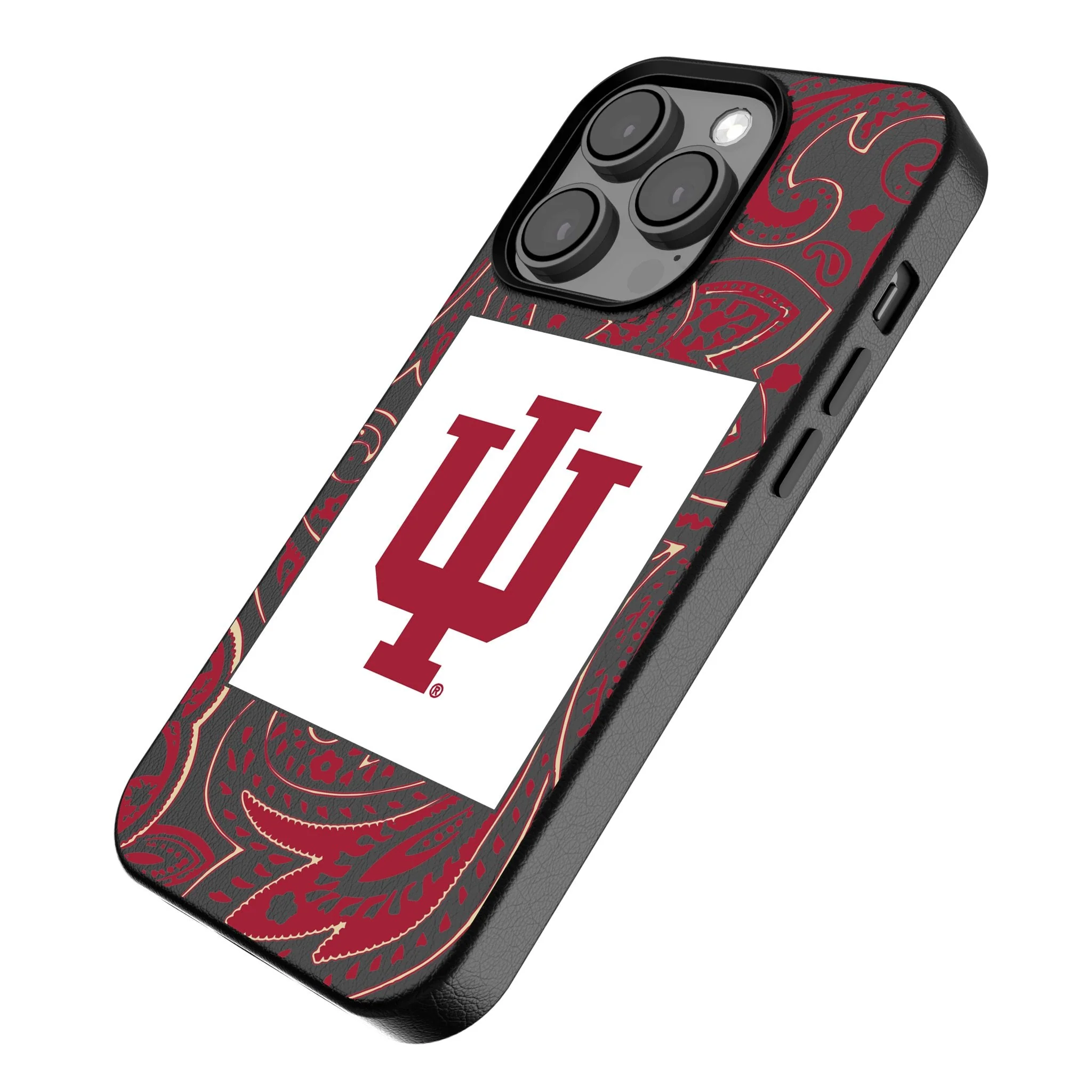 Indiana University Hoosiers Paisley MagSafe Compatible Phone Case for Apple iPhone - Image 2