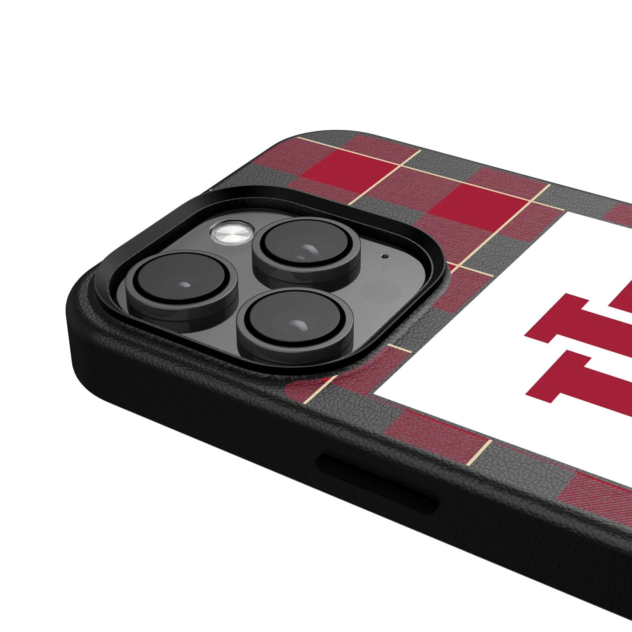 Indiana University Hoosiers Plaid MagSafe Compatible Phone Case for Apple iPhone - Image 4