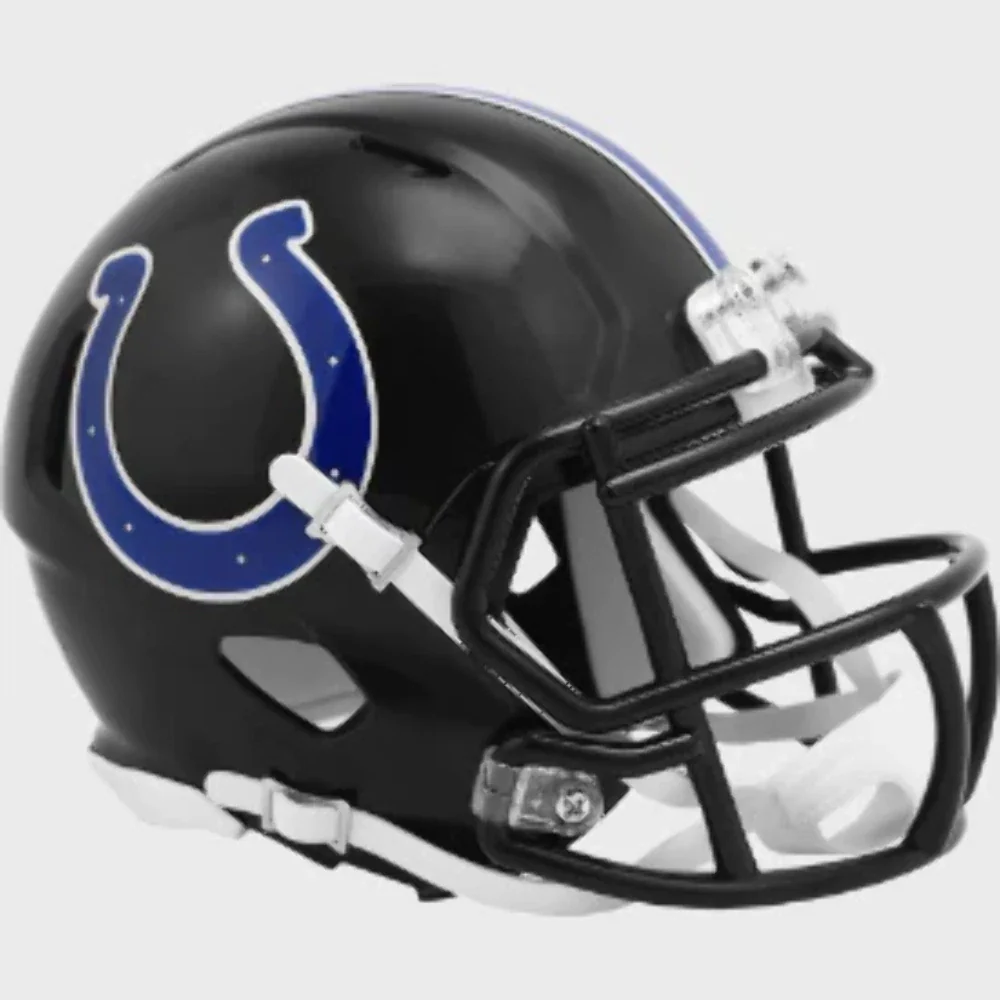 Indianapolis Colts NFL. Mini Speed Football Helmet 2023 Indiana Nights - Image 2