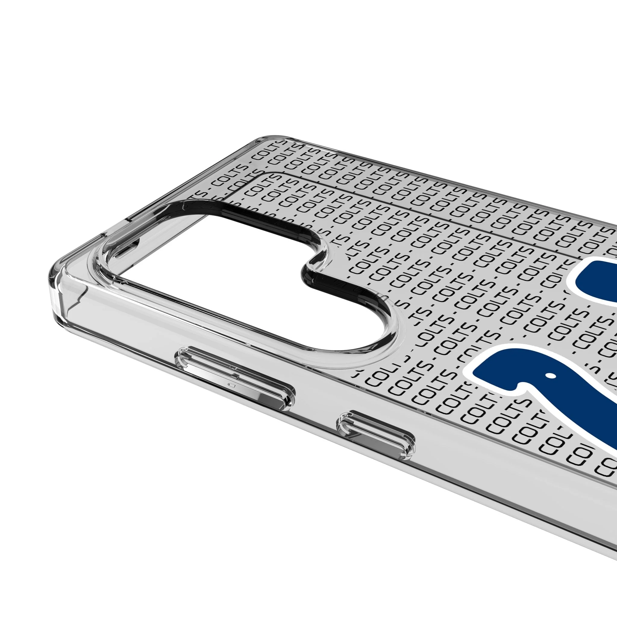 Indianapolis Colts Text Backdrop Clear Phone Case for Samsung Galaxy - Image 3